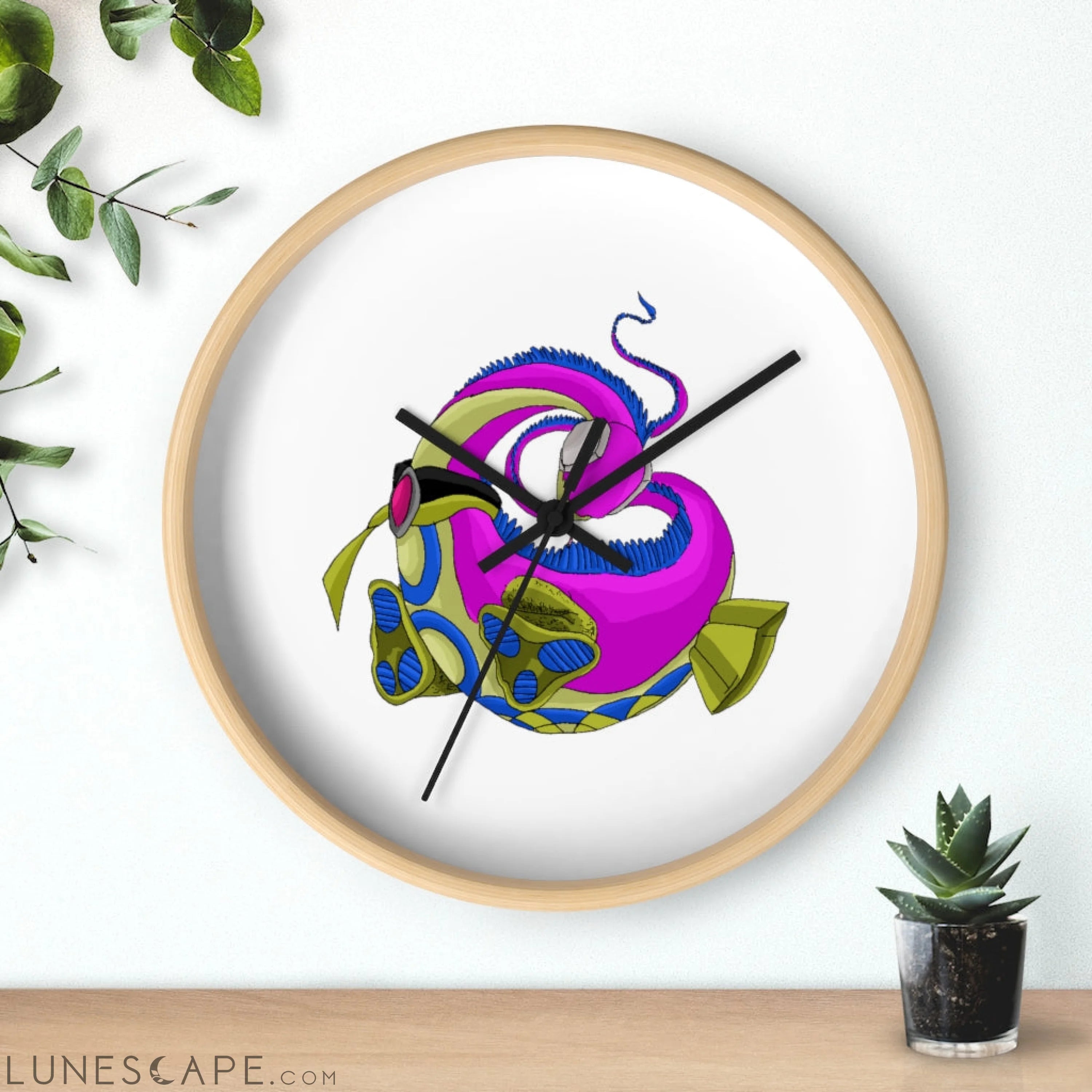 Platipus Wall clock LUNESCAPE
