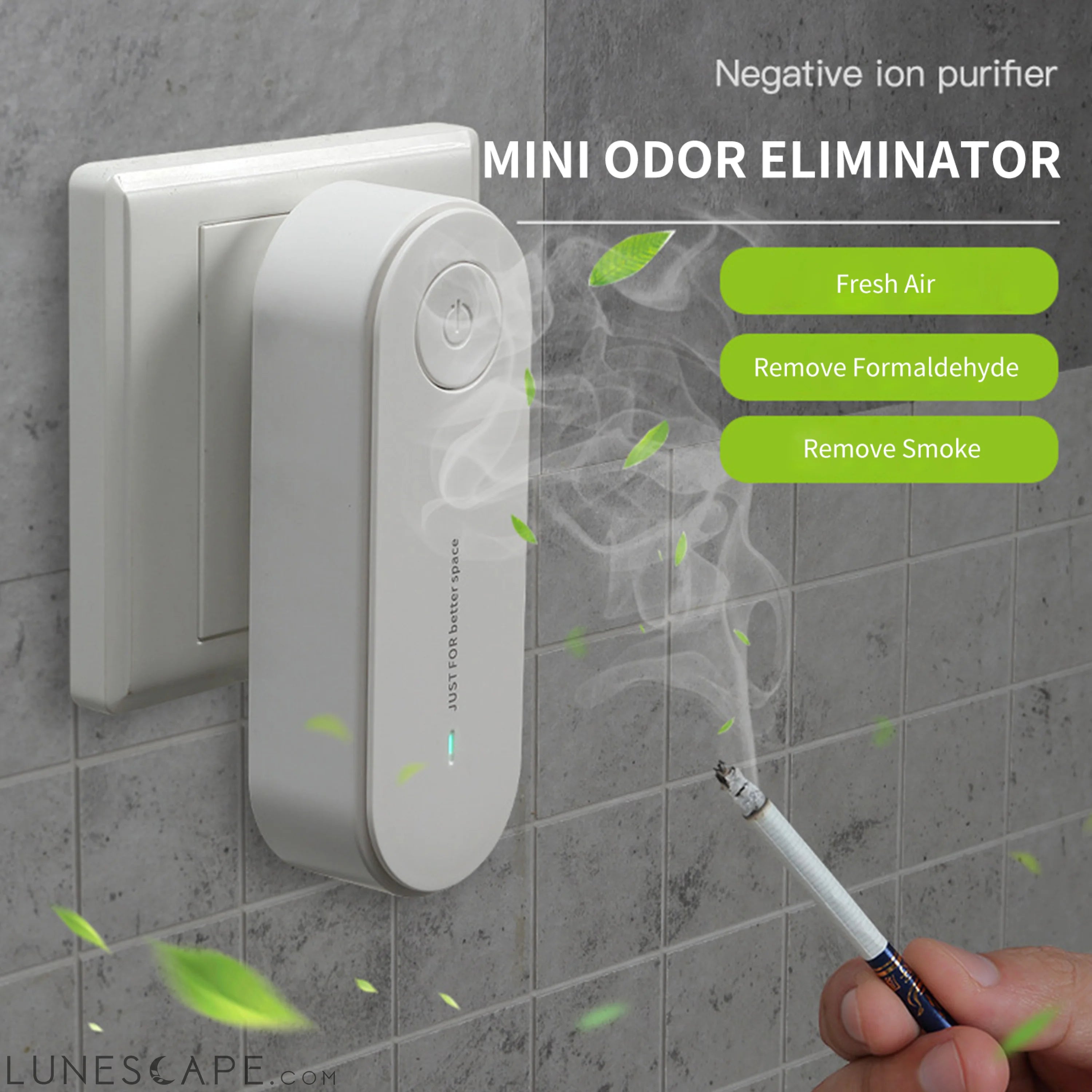 Plug In Air Purifier Mini Eliminator Freshener Air Cleaner LUNESCAPE