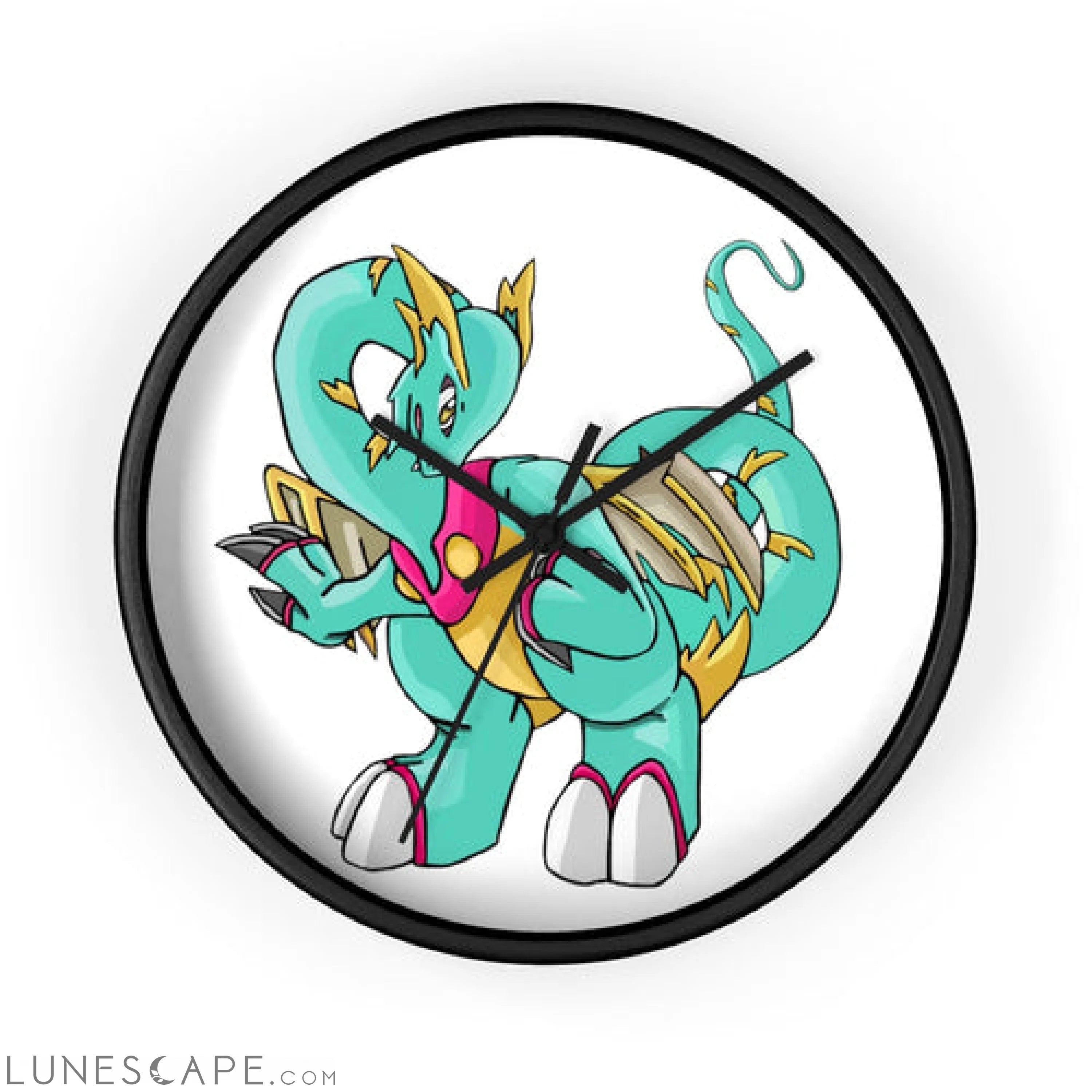 Plumrikamos Wall clock LUNESCAPE