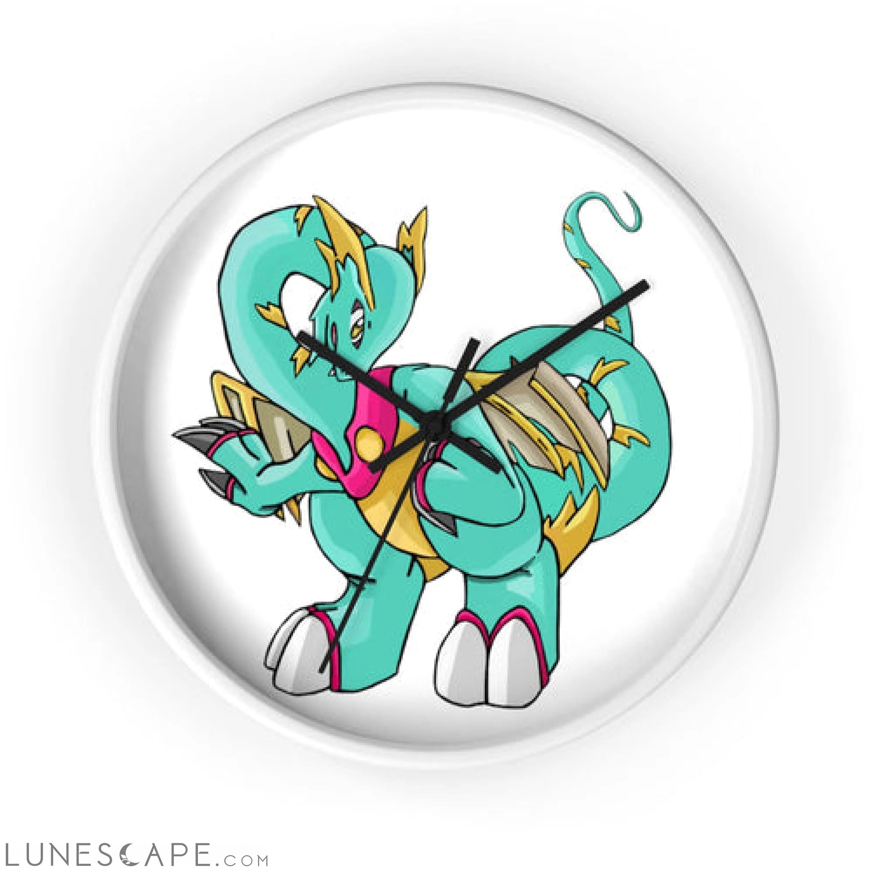 Plumrikamos Wall clock LUNESCAPE