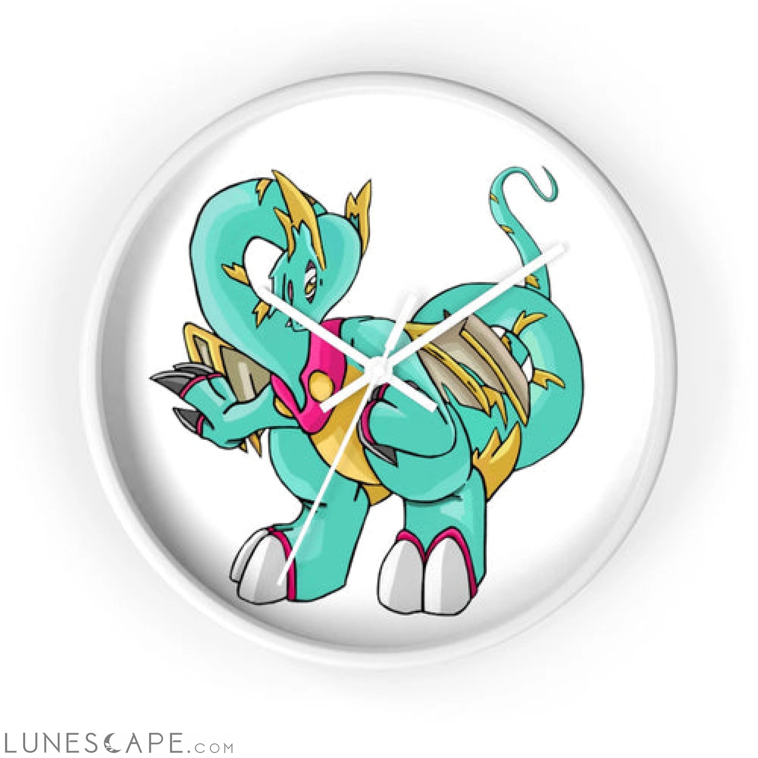Plumrikamos Wall clock LUNESCAPE