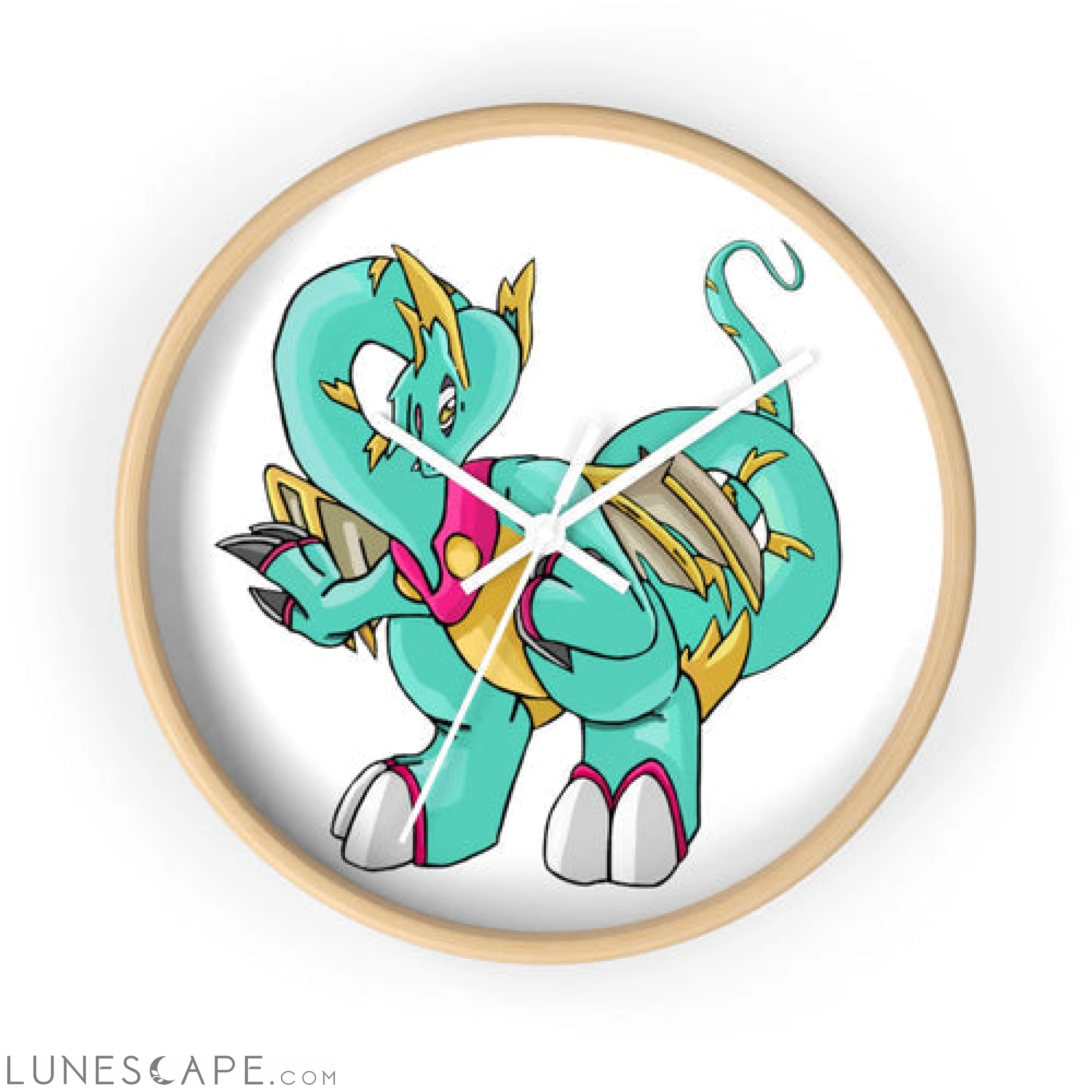Plumrikamos Wall clock LUNESCAPE