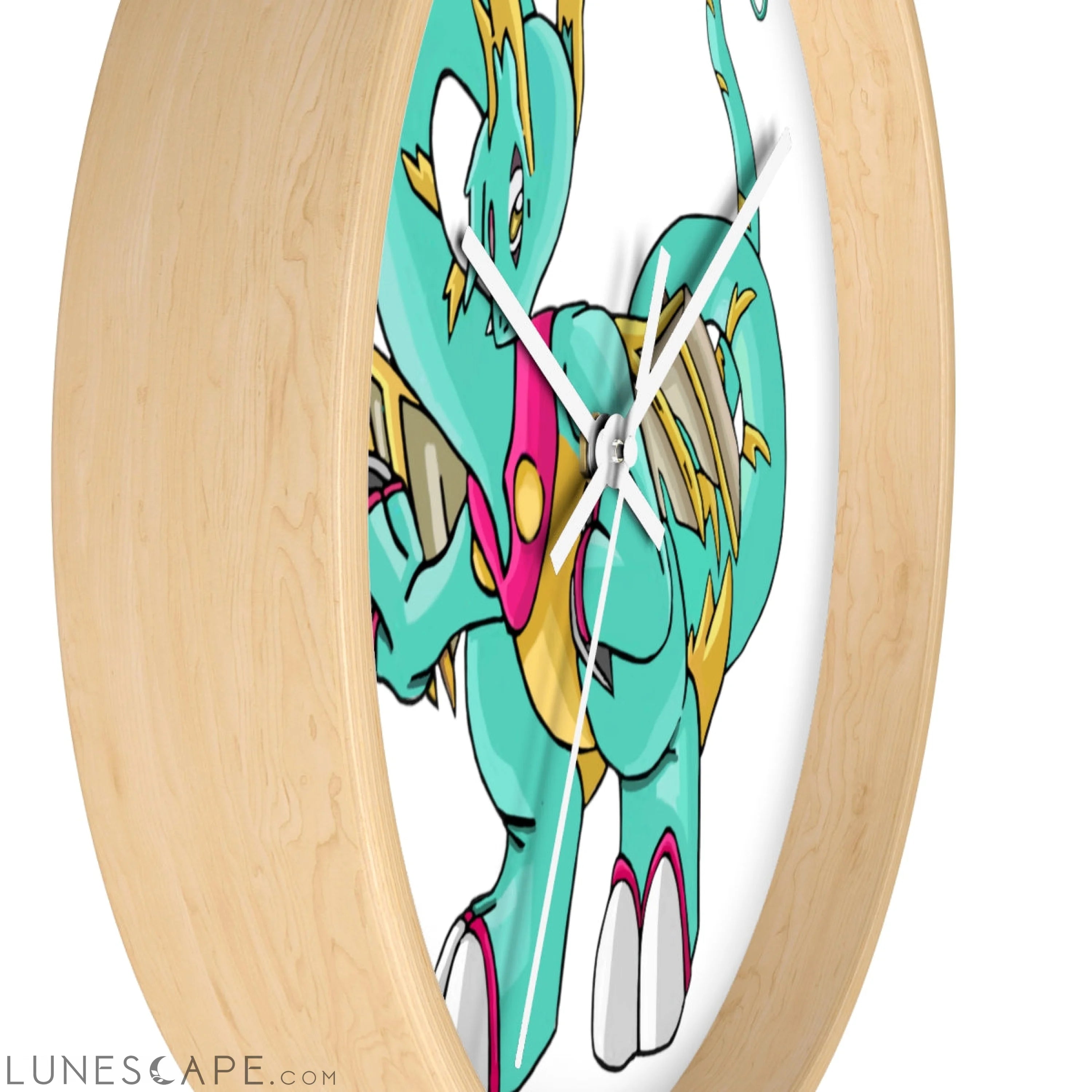 Plumrikamos Wall clock LUNESCAPE