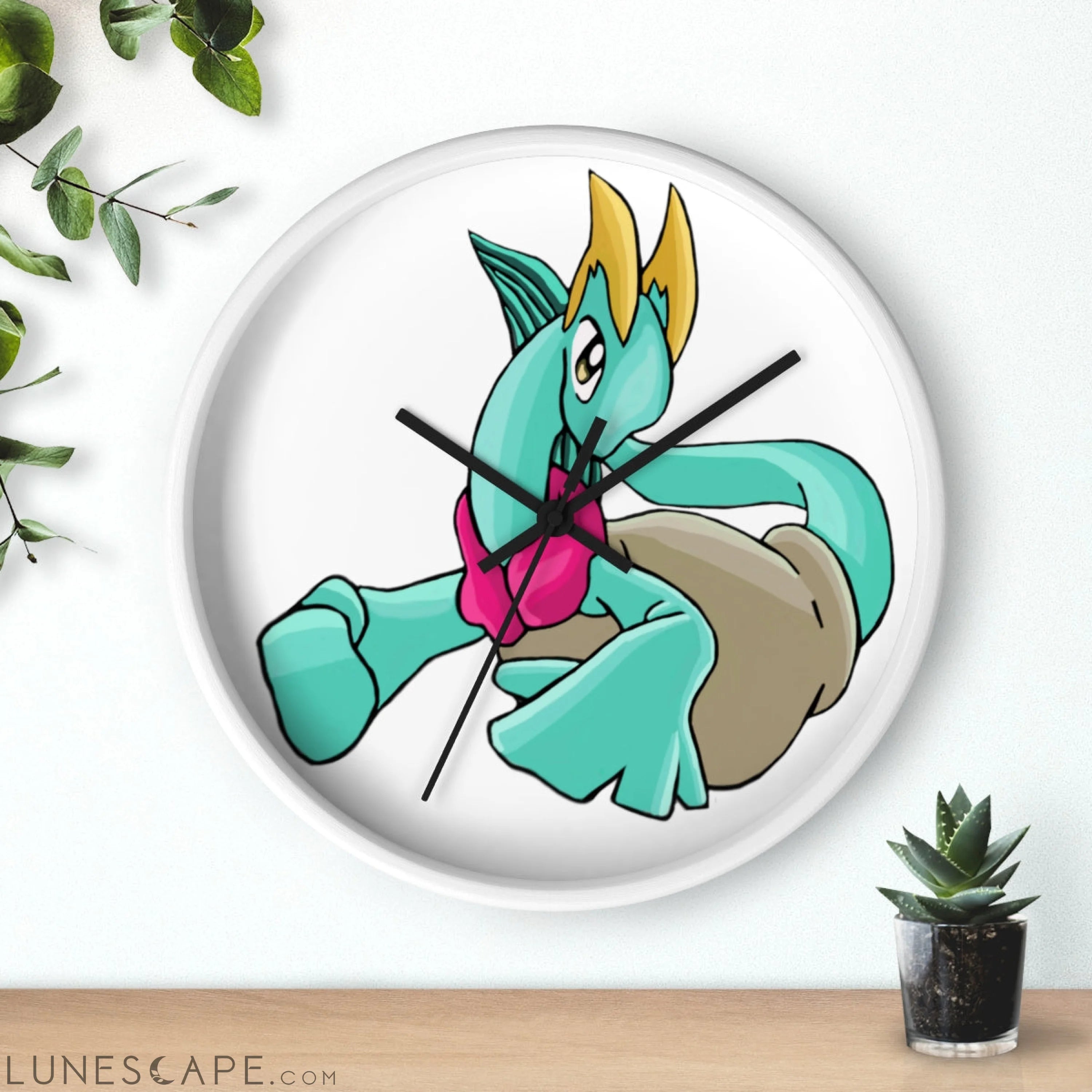 Plumyu Wall clock LUNESCAPE