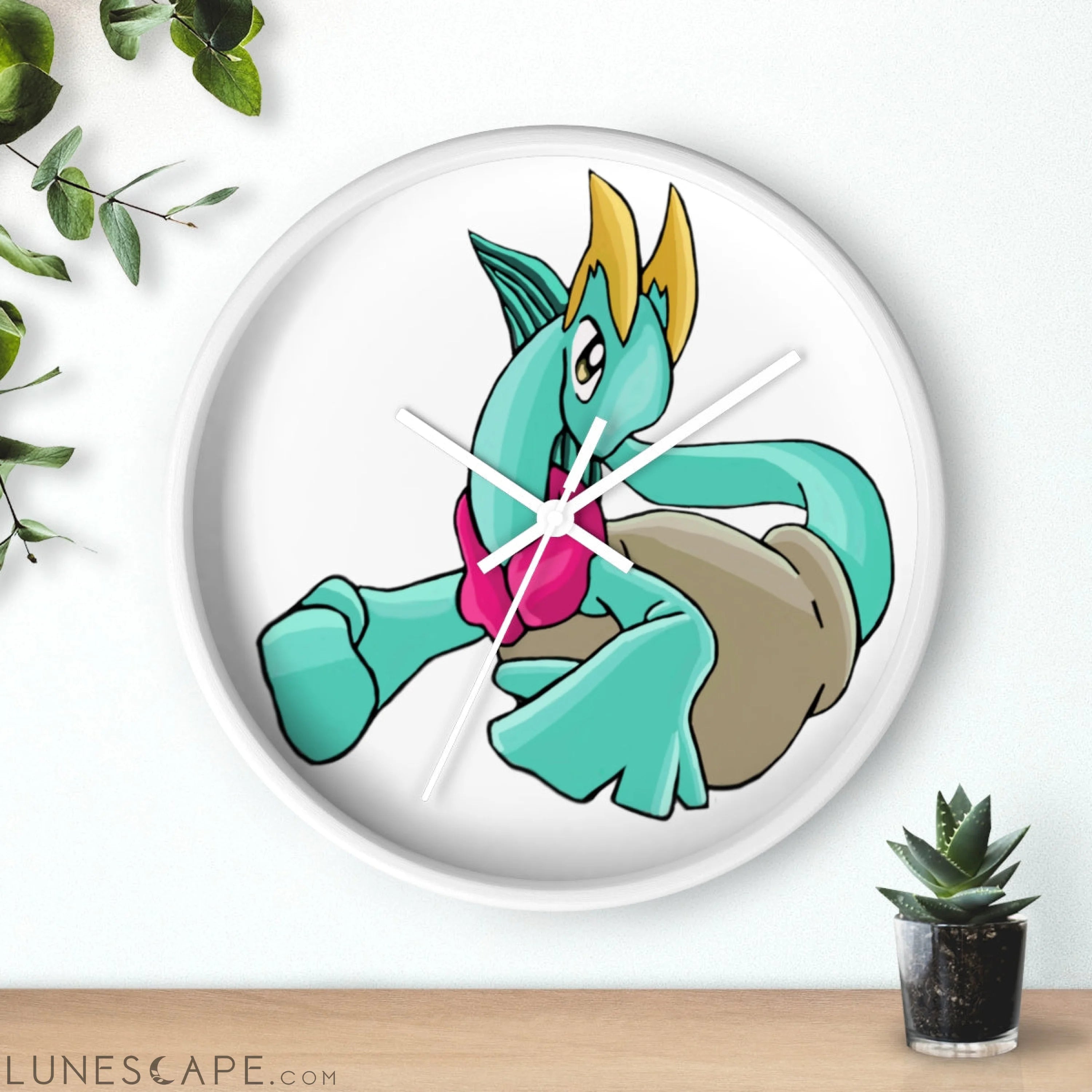 Plumyu Wall clock LUNESCAPE
