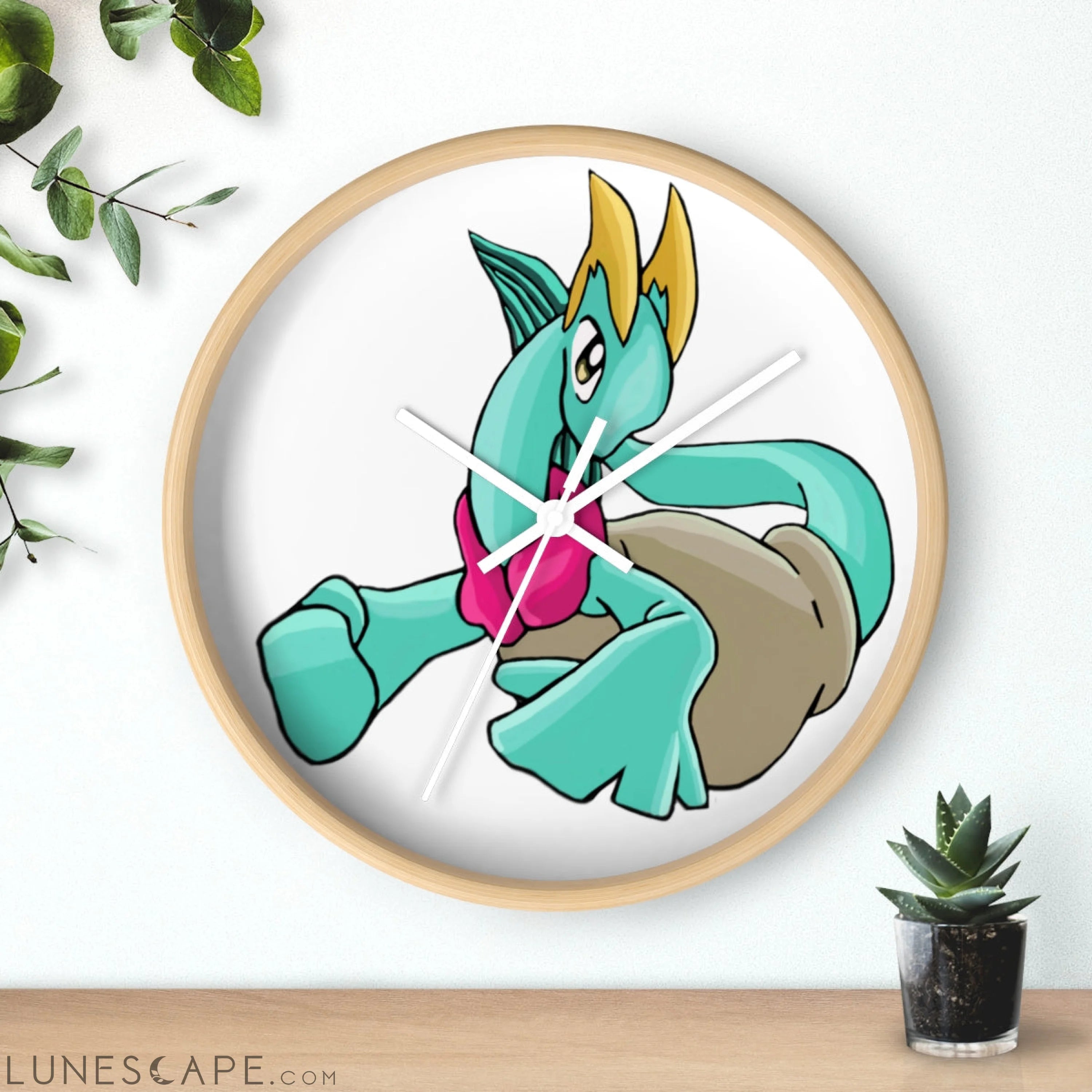 Plumyu Wall clock LUNESCAPE