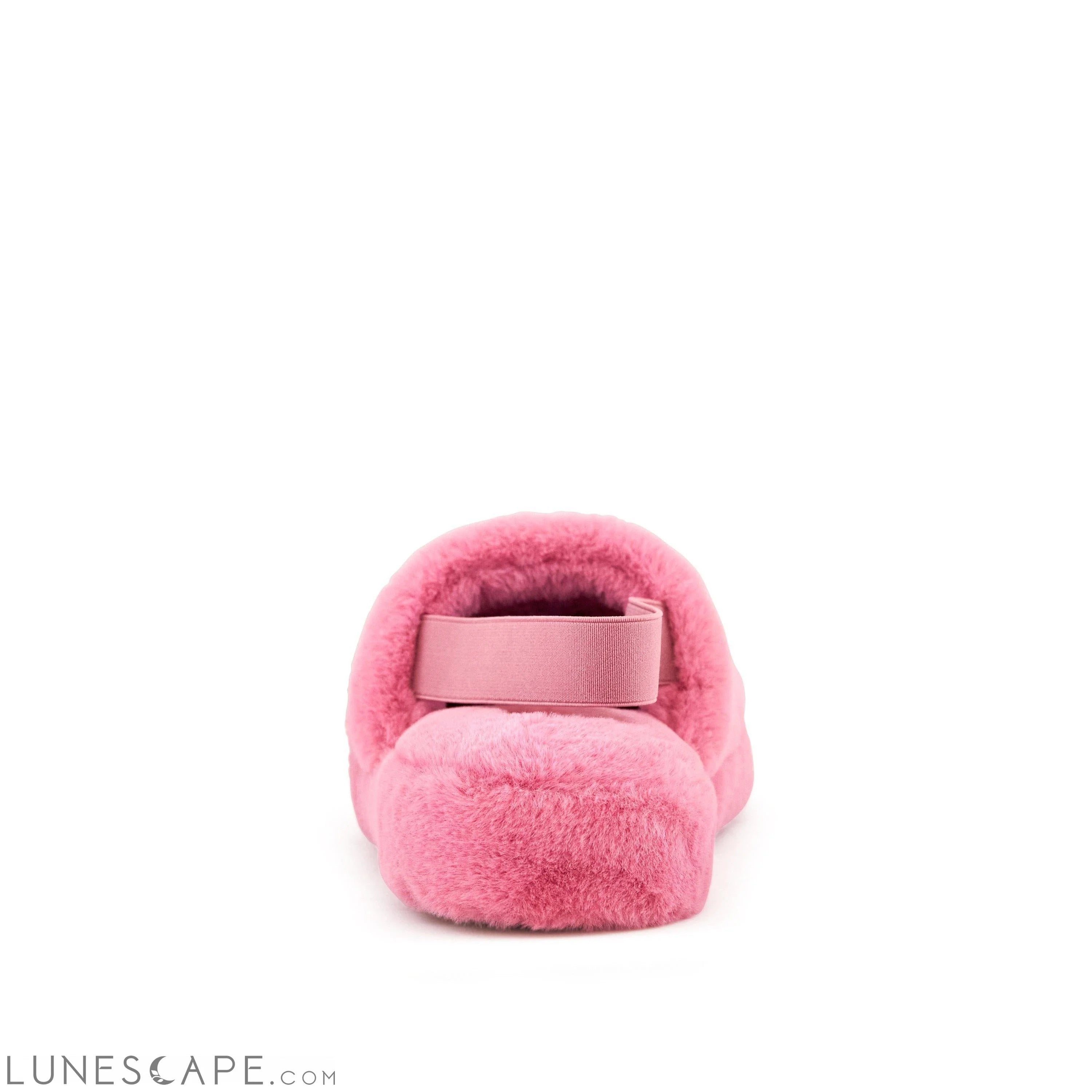 Plush Slingback Slipper - Coral LUNESCAPE