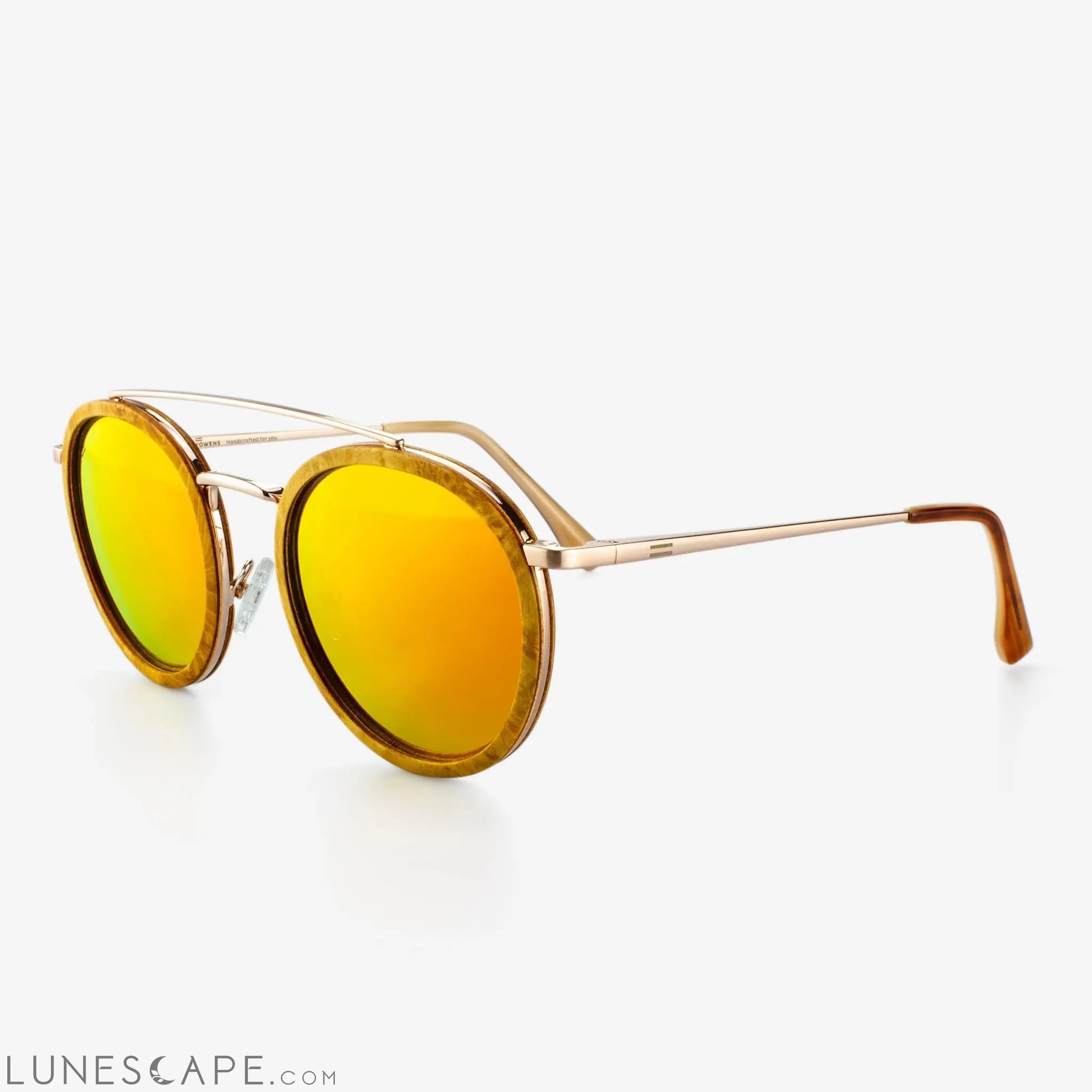 Ponce - Metal & Wood Sunglasses LUNESCAPE