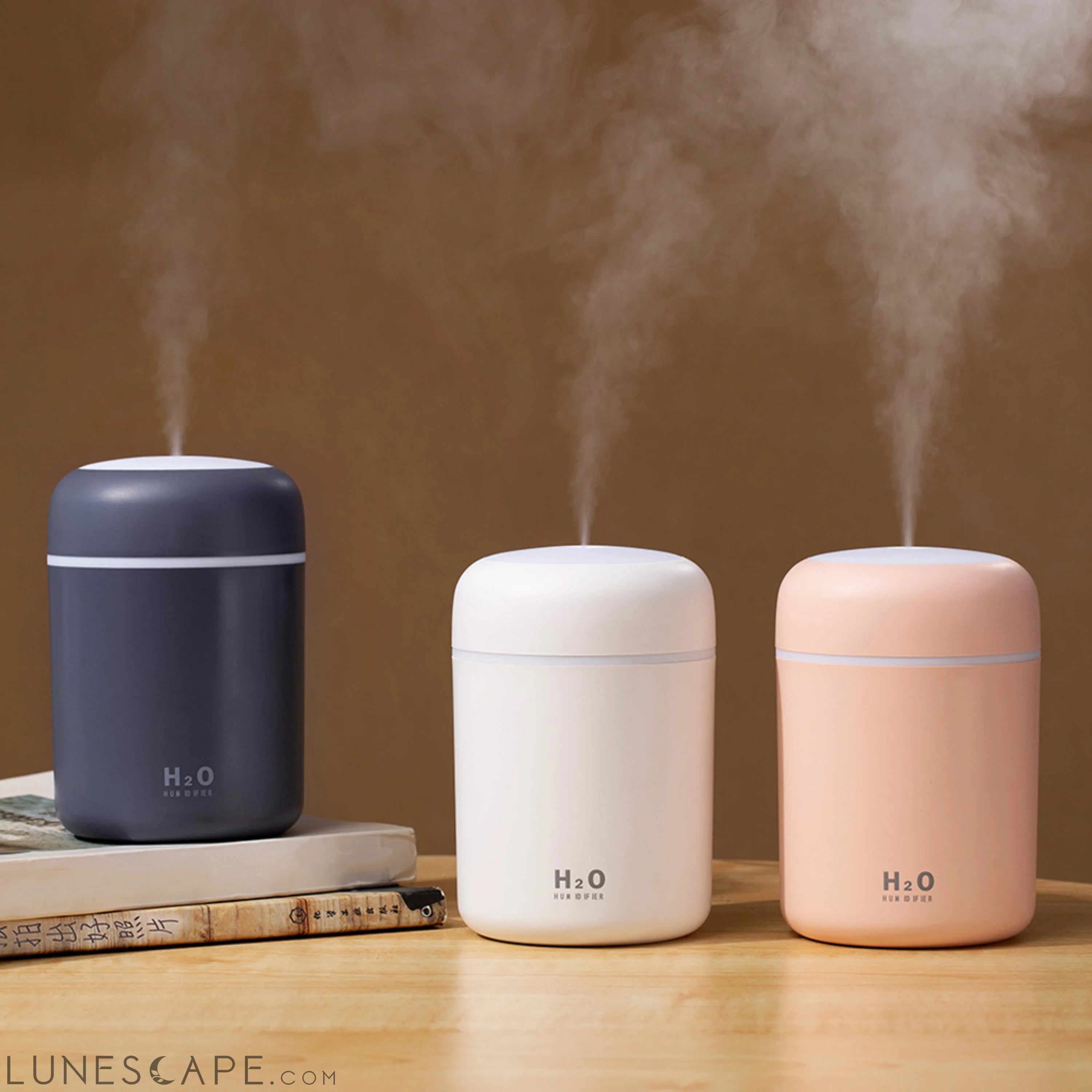 Portable Air Humidifier Aroma Essential Oil Diffuser for Car Home LUNESCAPE