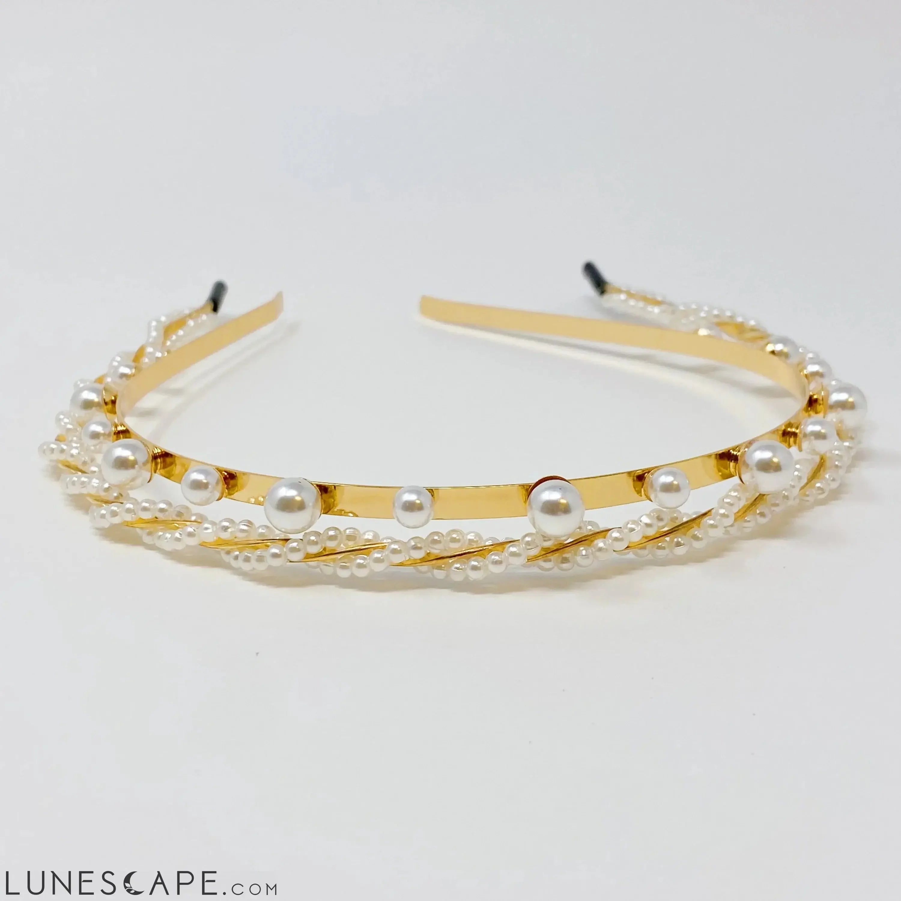 Precious Pearl Headband Set Of 2 LUNESCAPE
