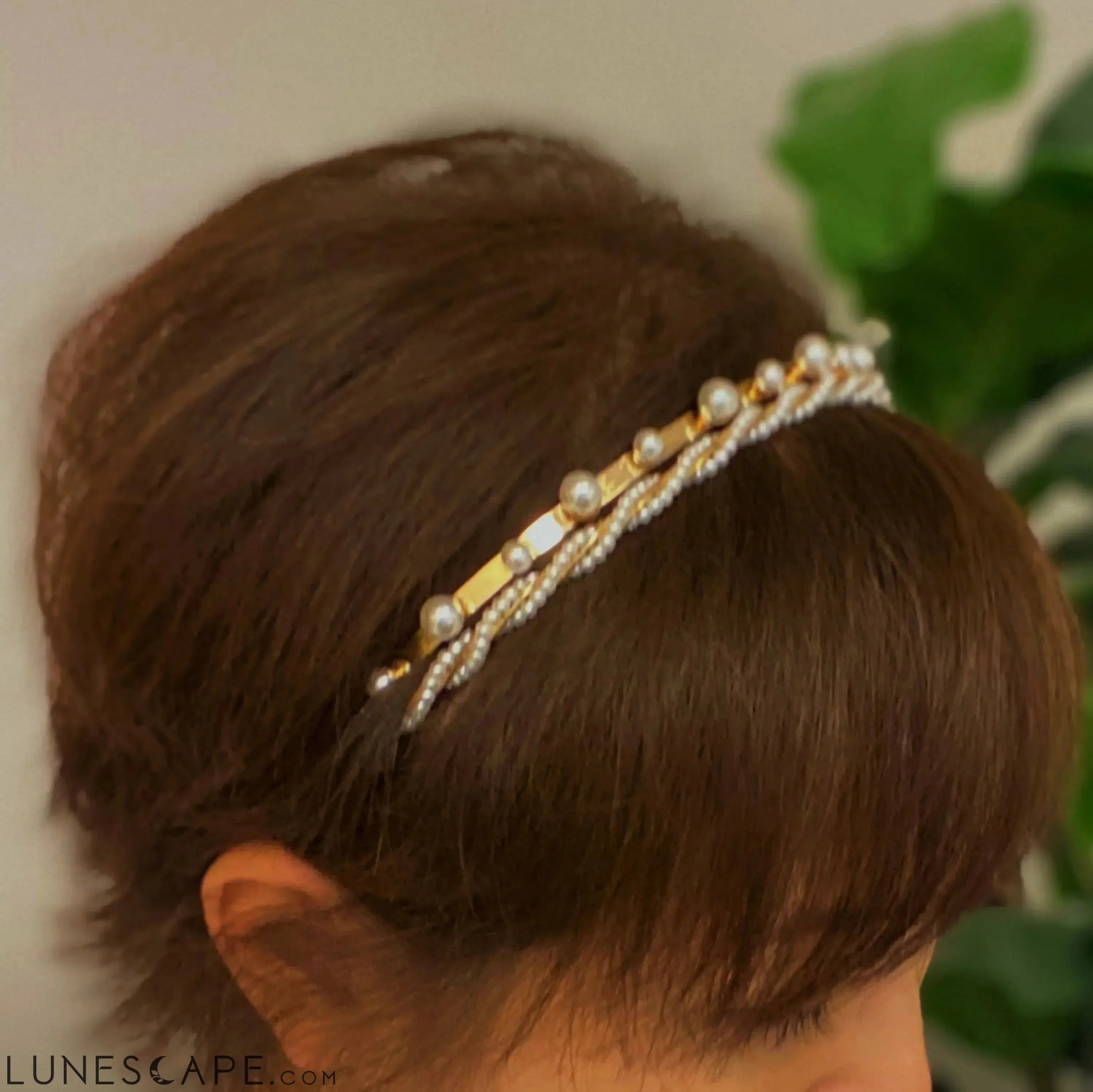 Precious Pearl Headband Set Of 2 LUNESCAPE