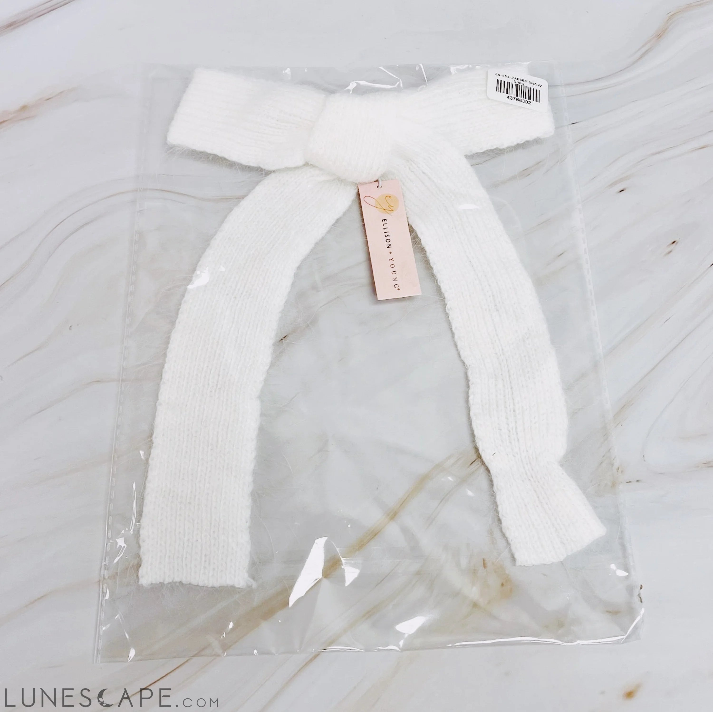 Precious Preppy Yarn Bow Hair Clip LUNESCAPE