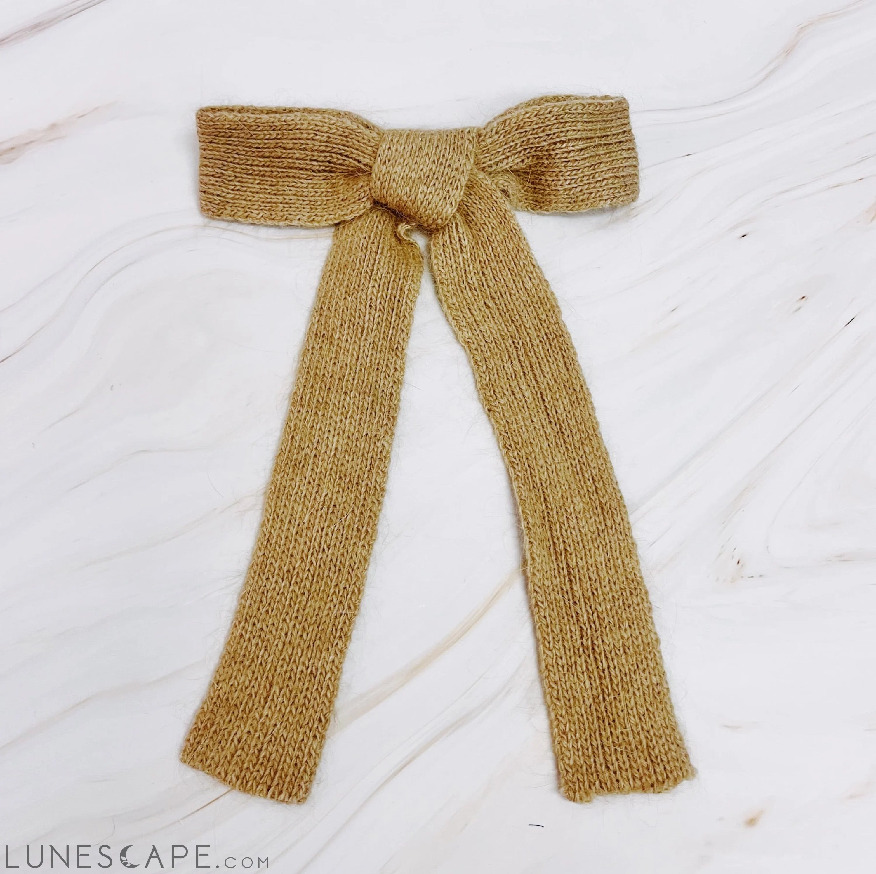 Precious Preppy Yarn Bow Hair Clip LUNESCAPE