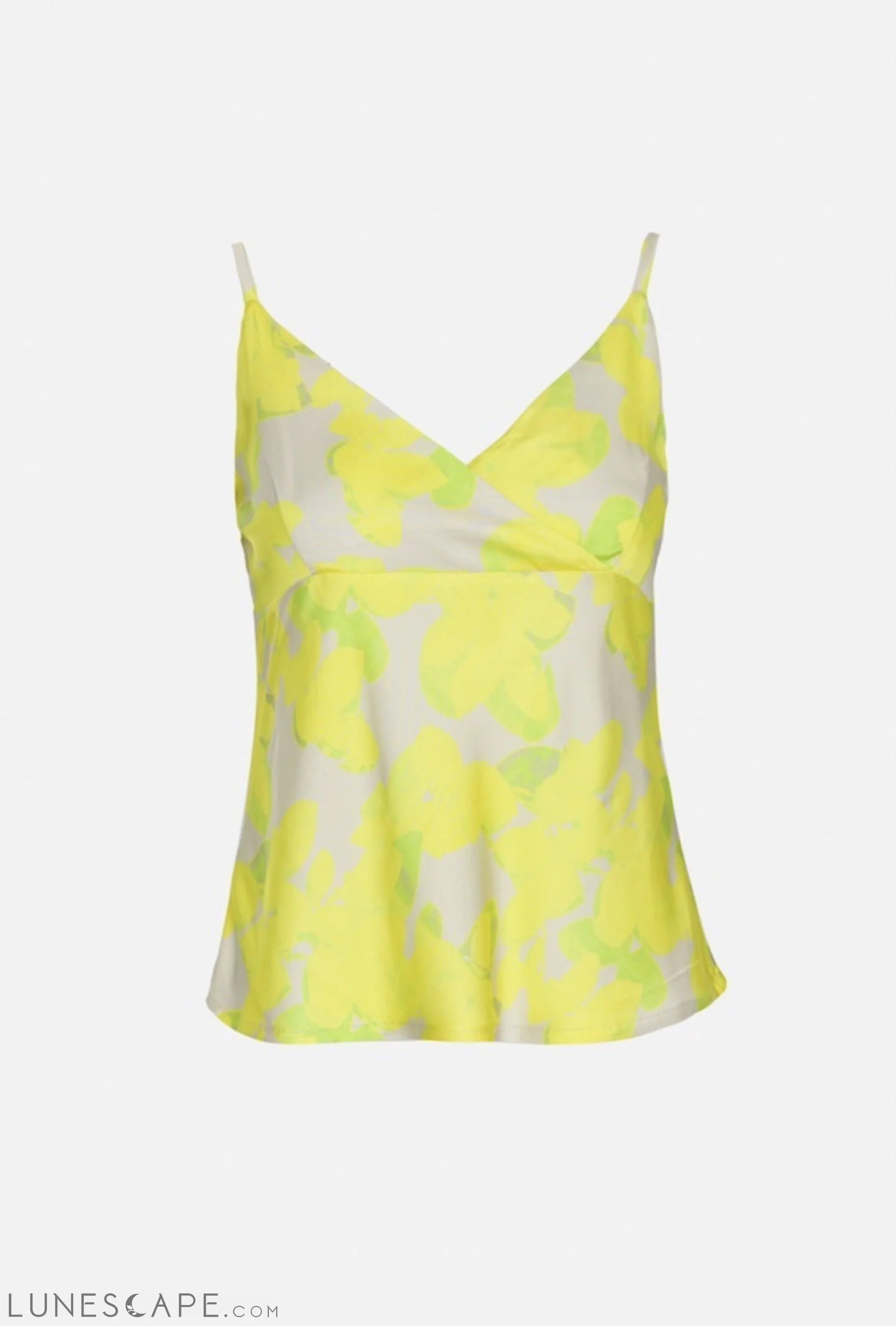 Print Cami Top in Lemon Yellow LUNESCAPE