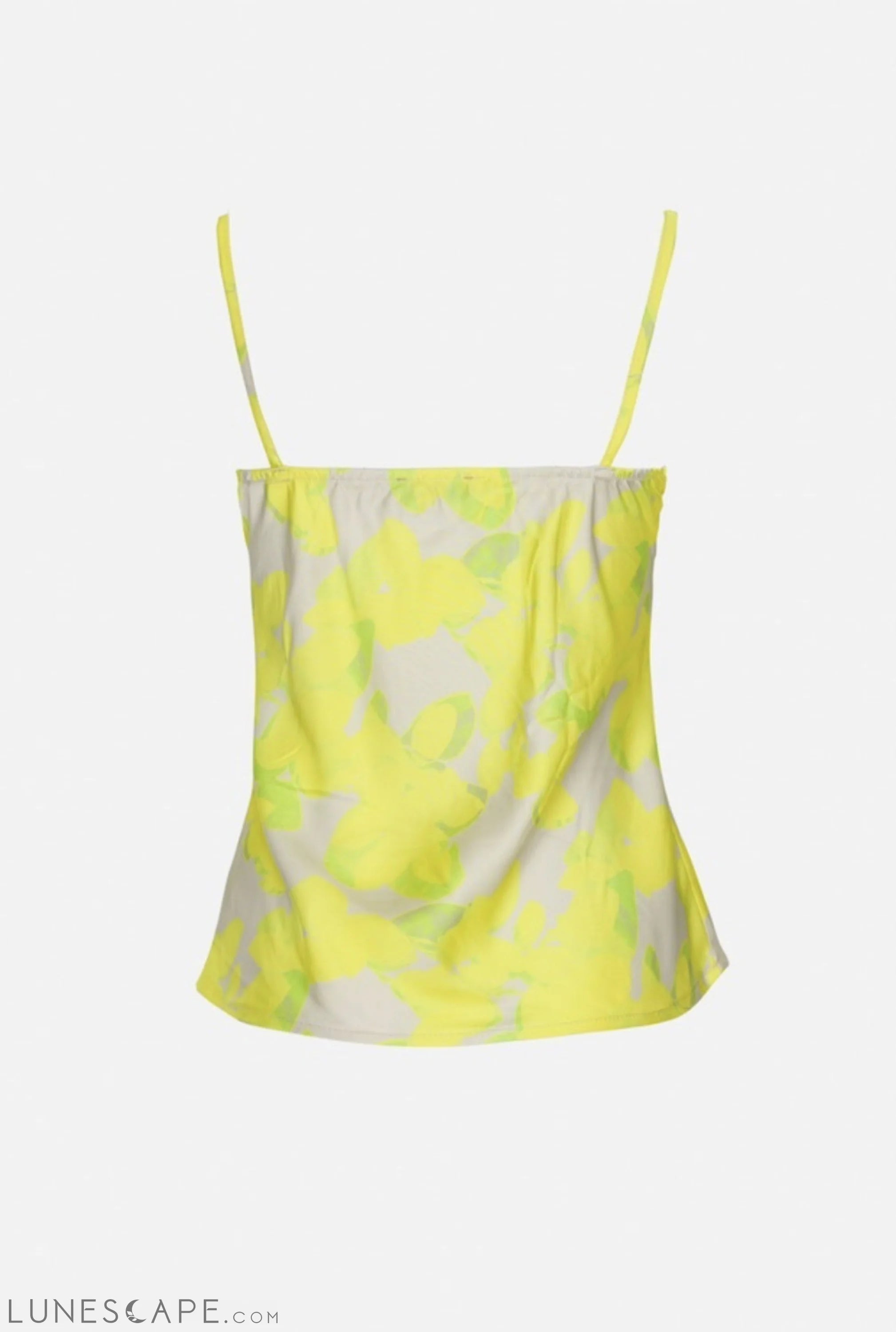 Print Cami Top in Lemon Yellow LUNESCAPE