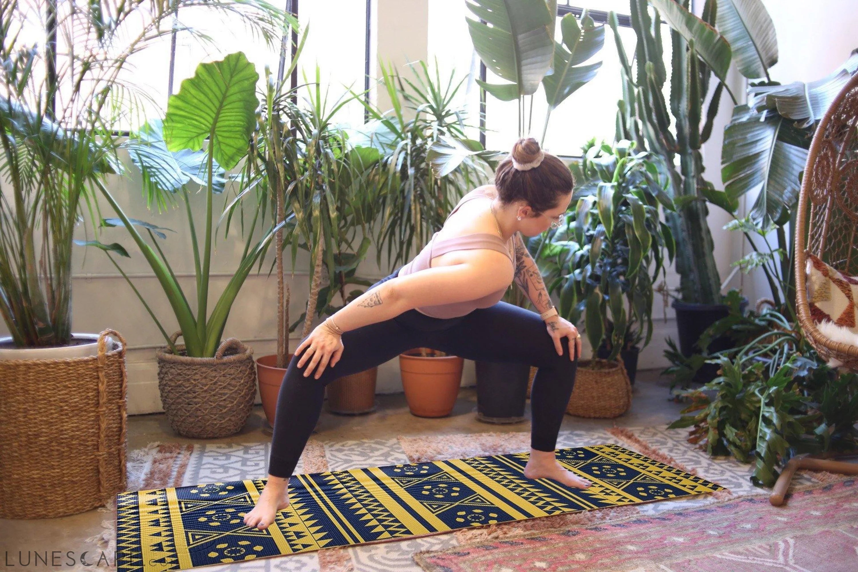 Printed PVC Premium Yoga Mat LUNESCAPE