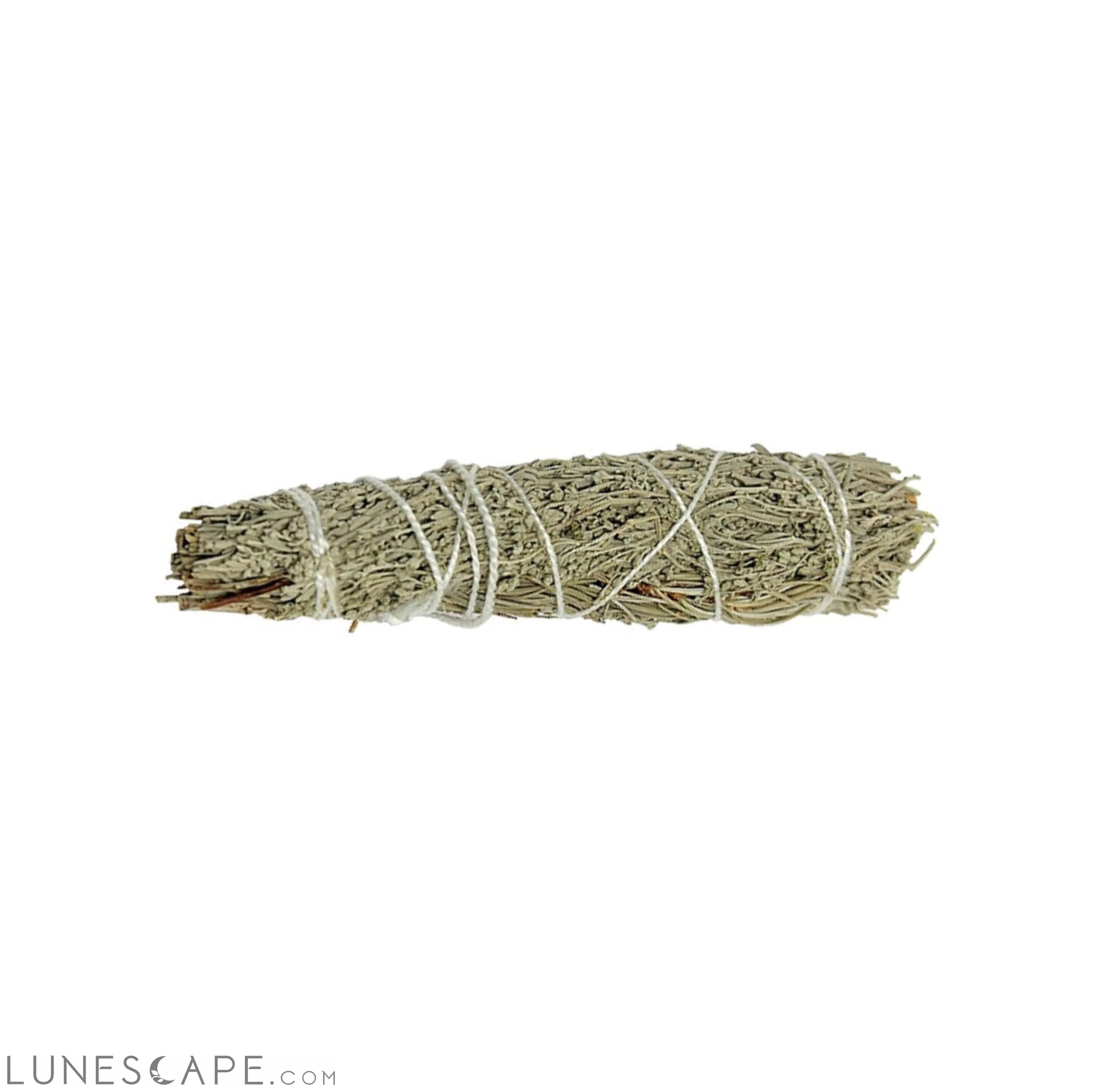 Prosperity Pinon Pine & Mountain sage Smudge Stick 4" LUNESCAPE