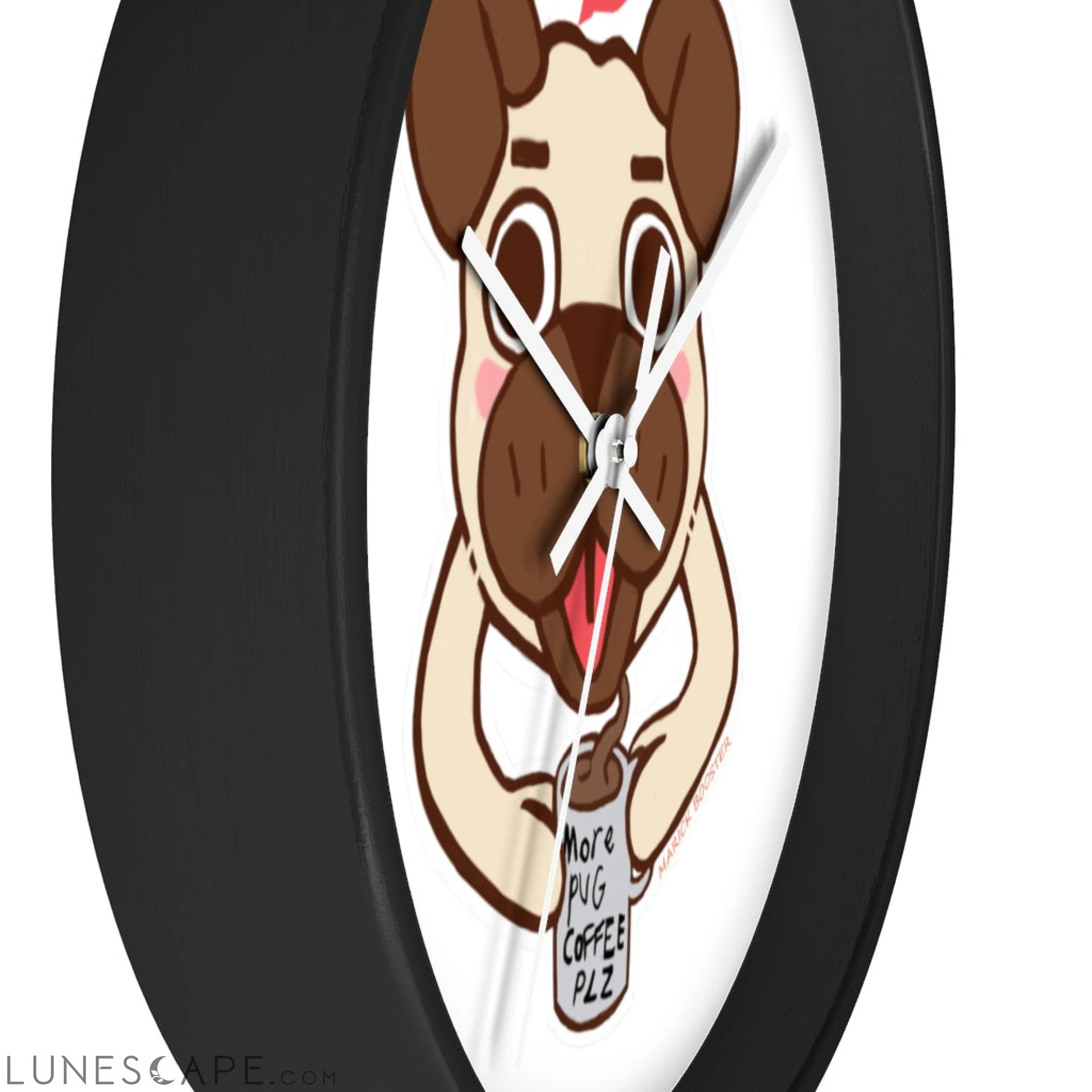 Pug Wall clock LUNESCAPE