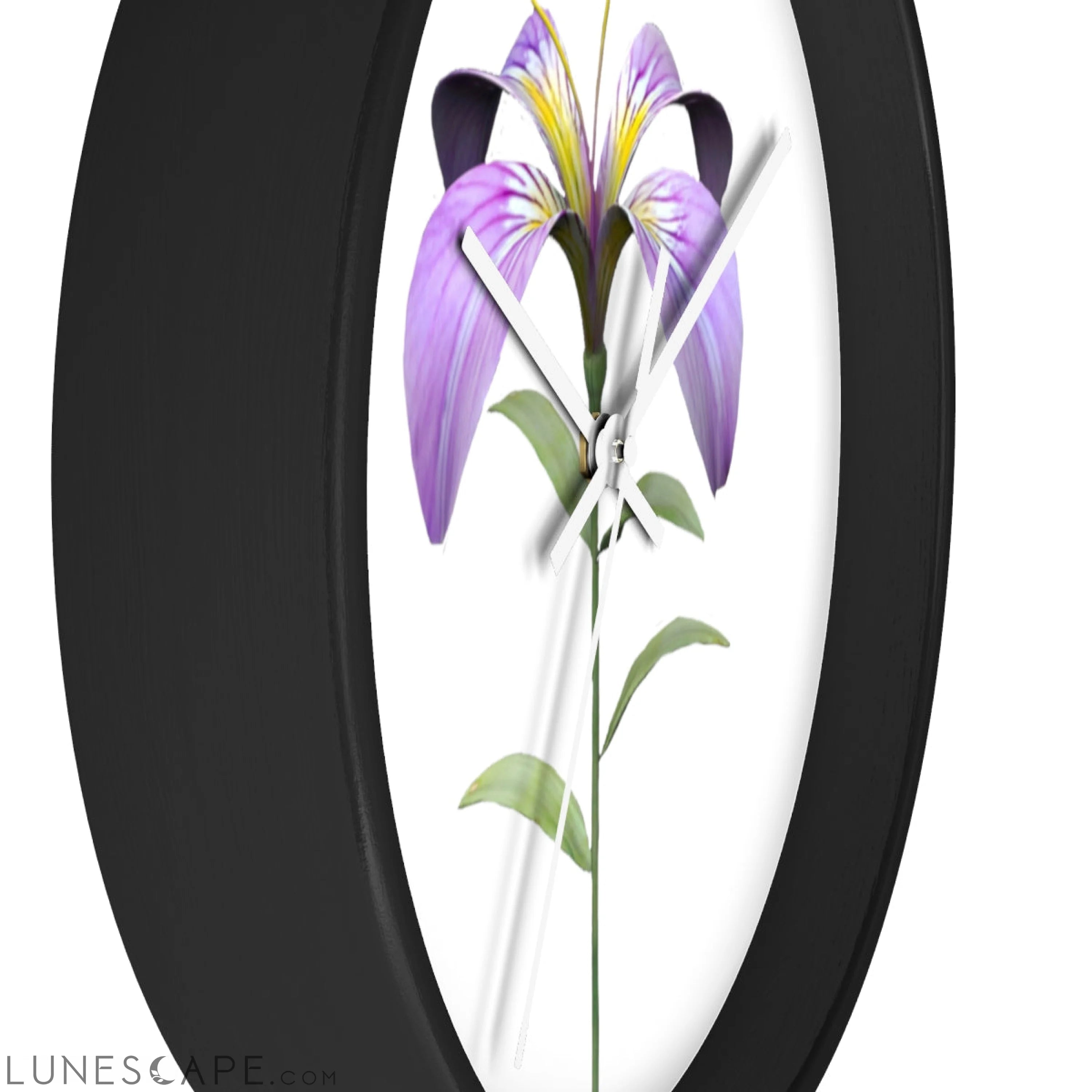Purple Flower Wall clock LUNESCAPE