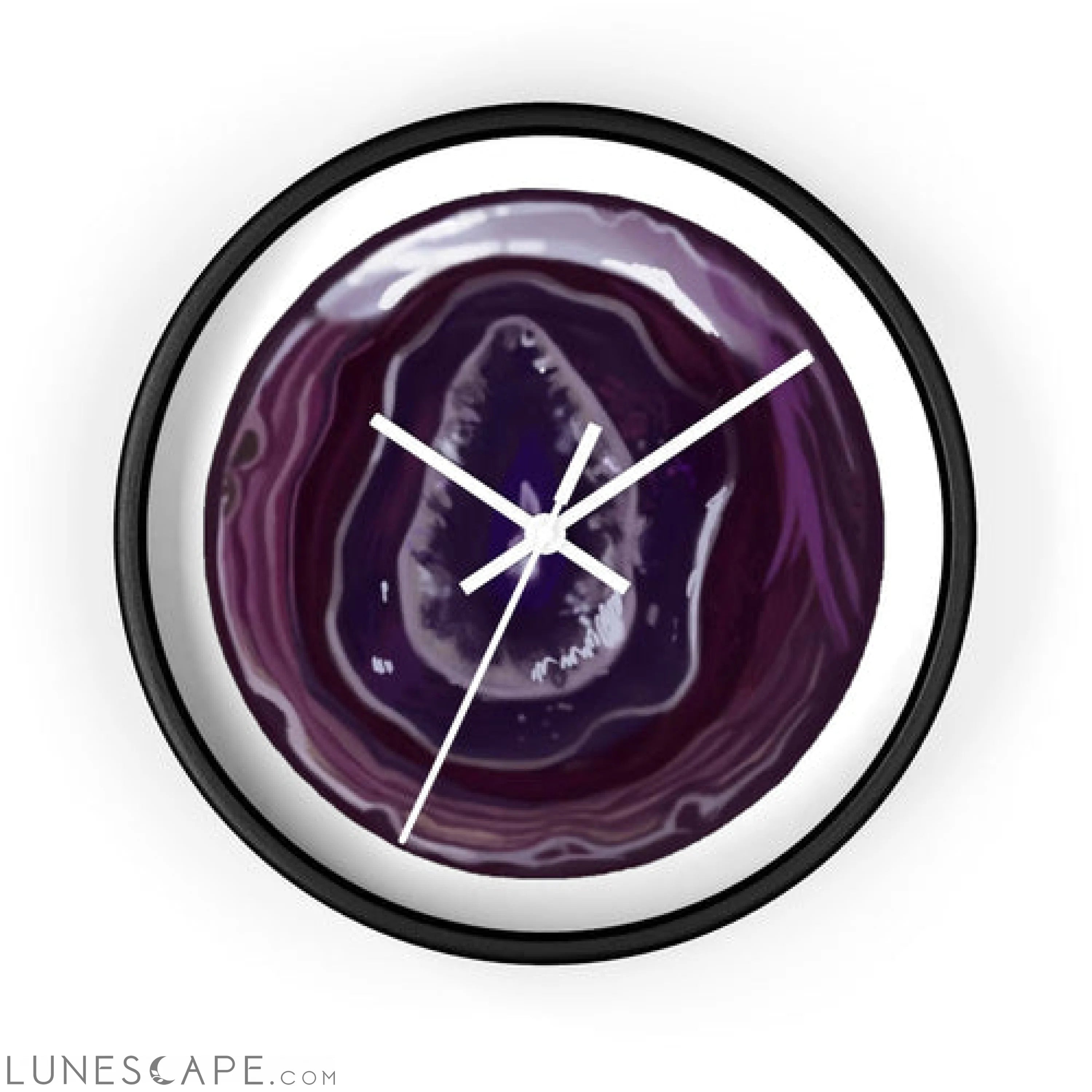 Purple Rock Wall clock LUNESCAPE