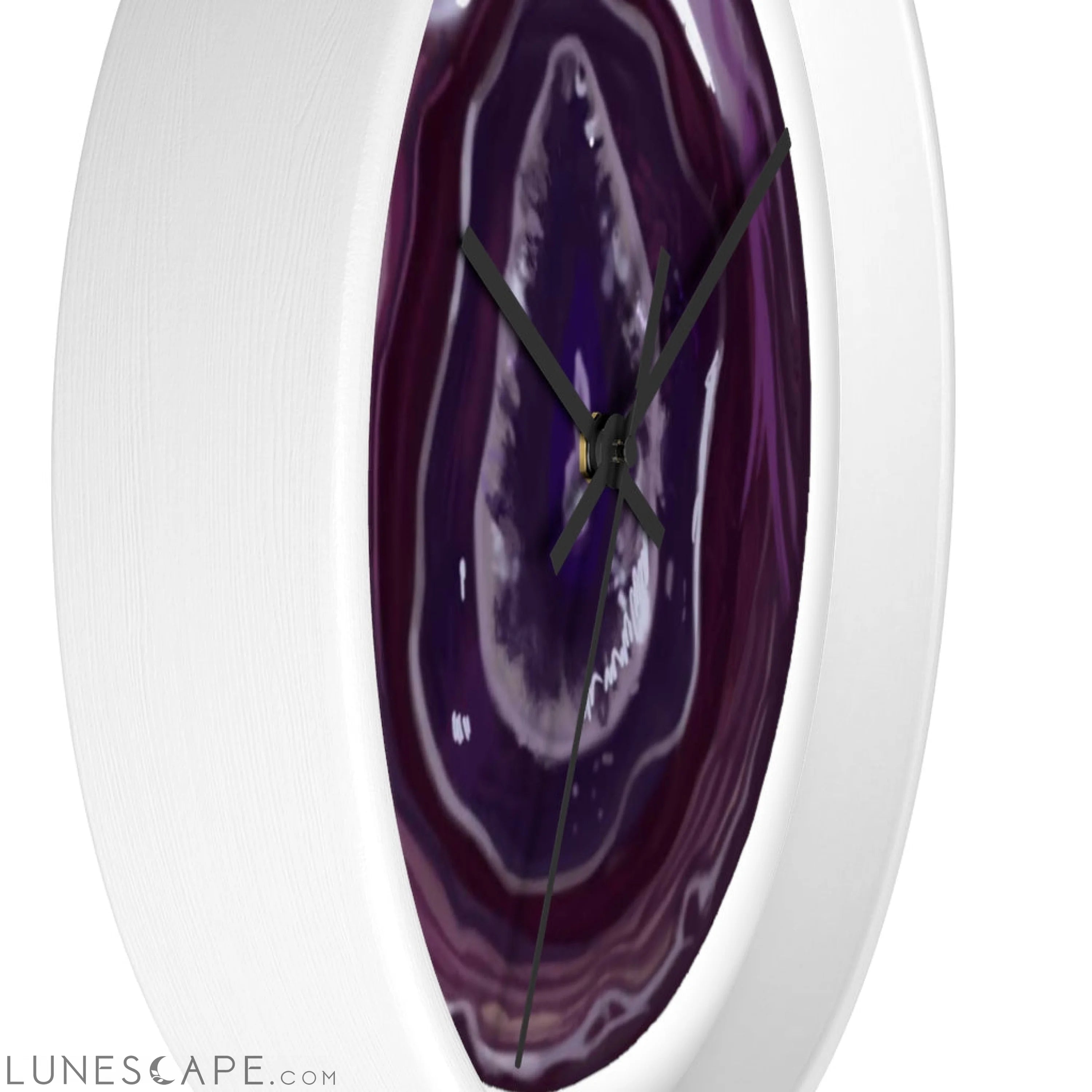 Purple Rock Wall clock LUNESCAPE