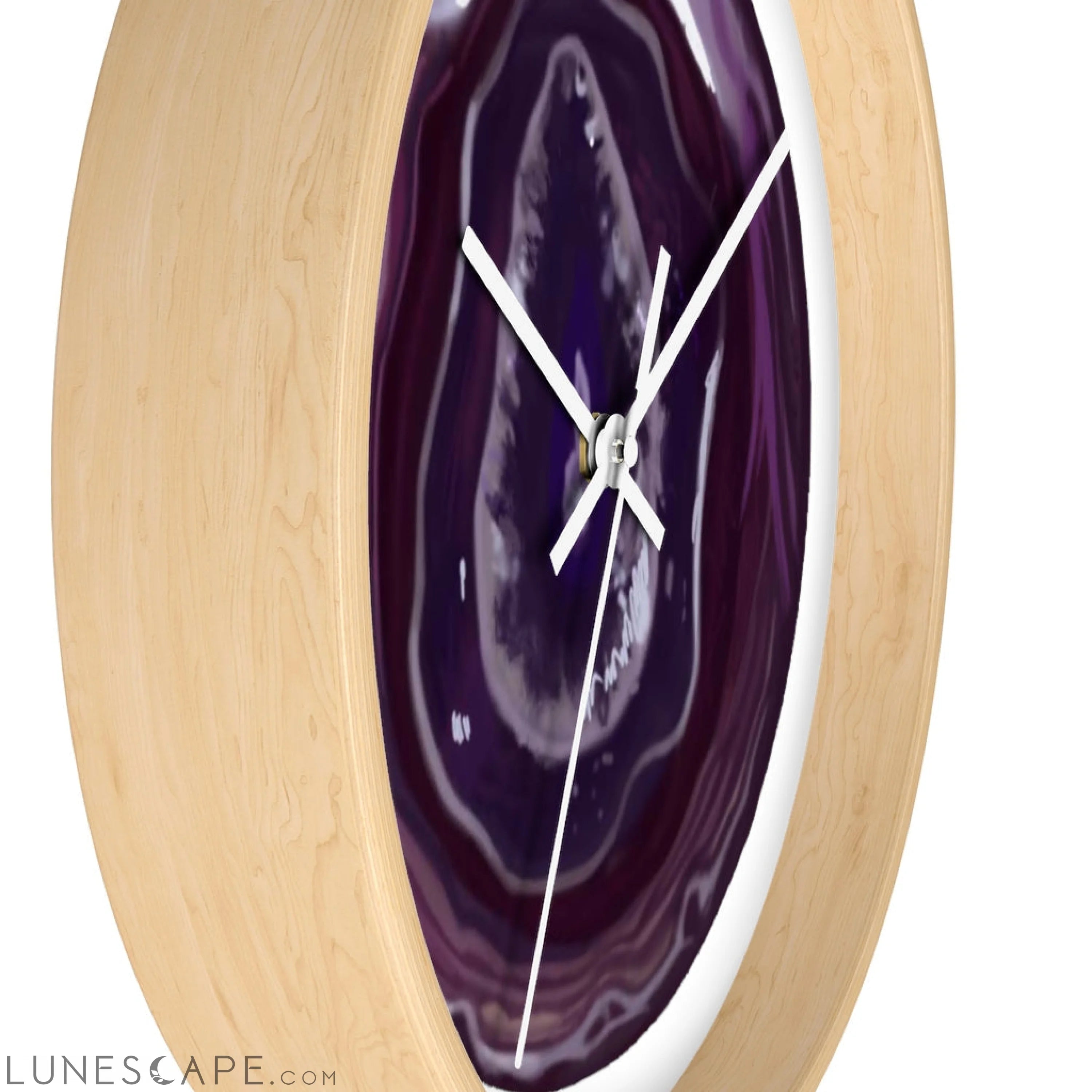 Purple Rock Wall clock LUNESCAPE