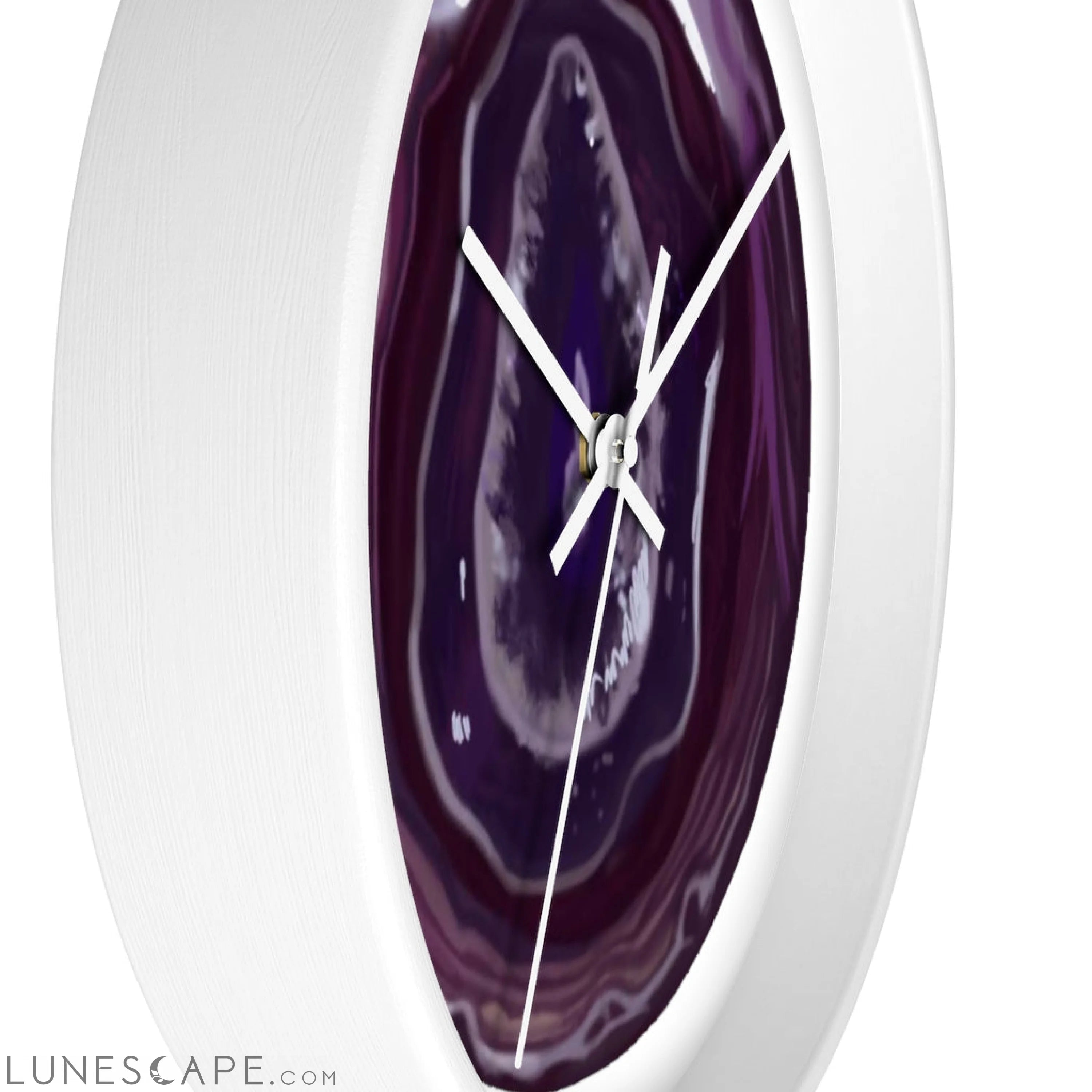 Purple Rock Wall clock LUNESCAPE