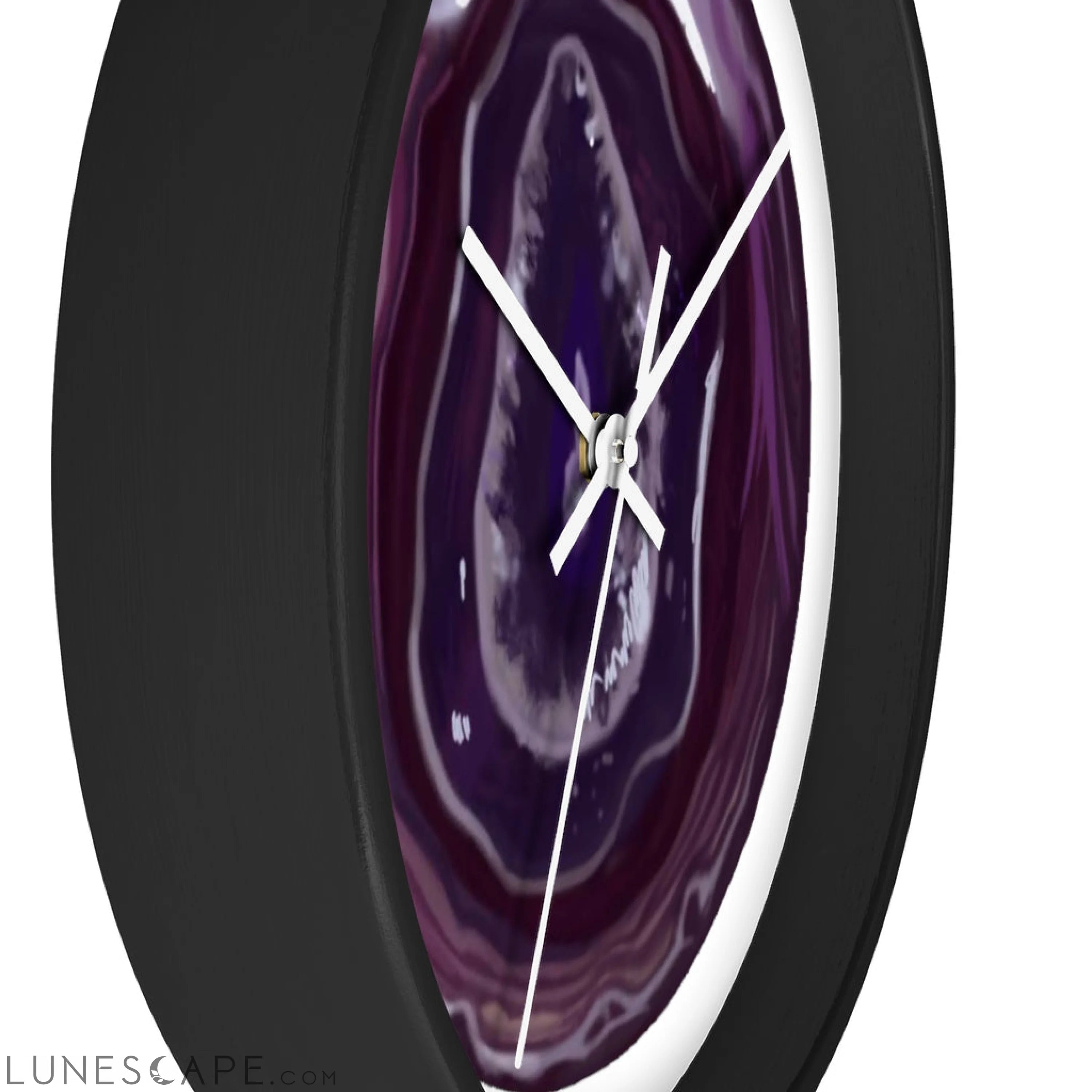 Purple Rock Wall clock LUNESCAPE