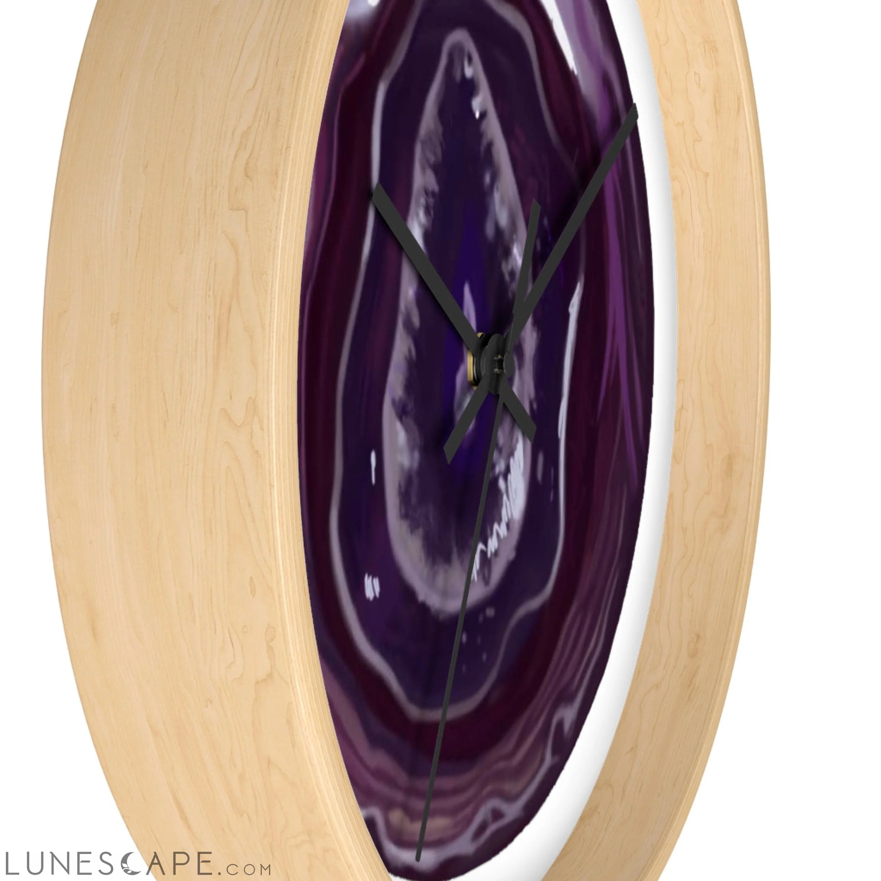 Purple Rock Wall clock LUNESCAPE
