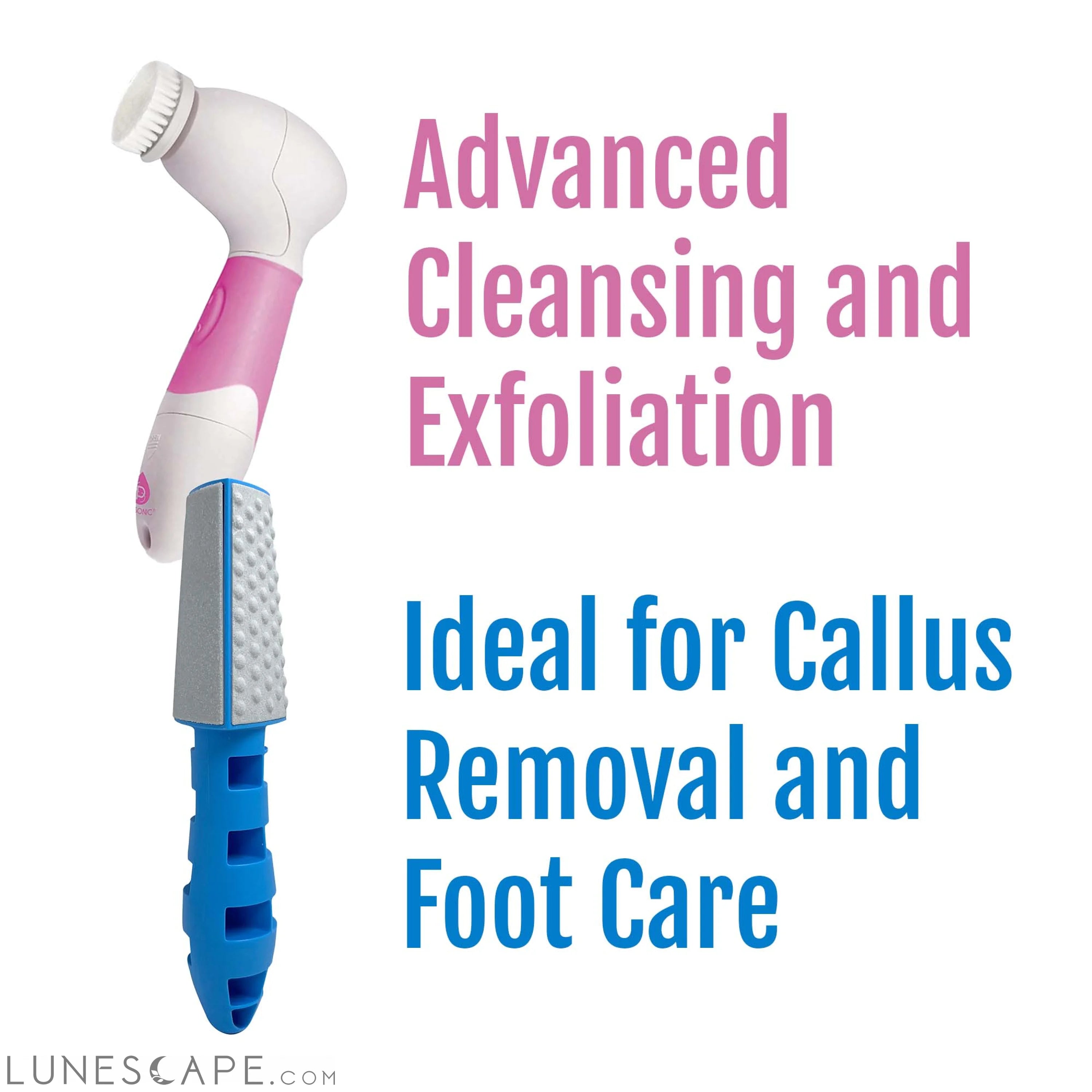 Pursonic Advanced 3-in-1 Cleansing Brush / Callus Removera LUNESCAPE