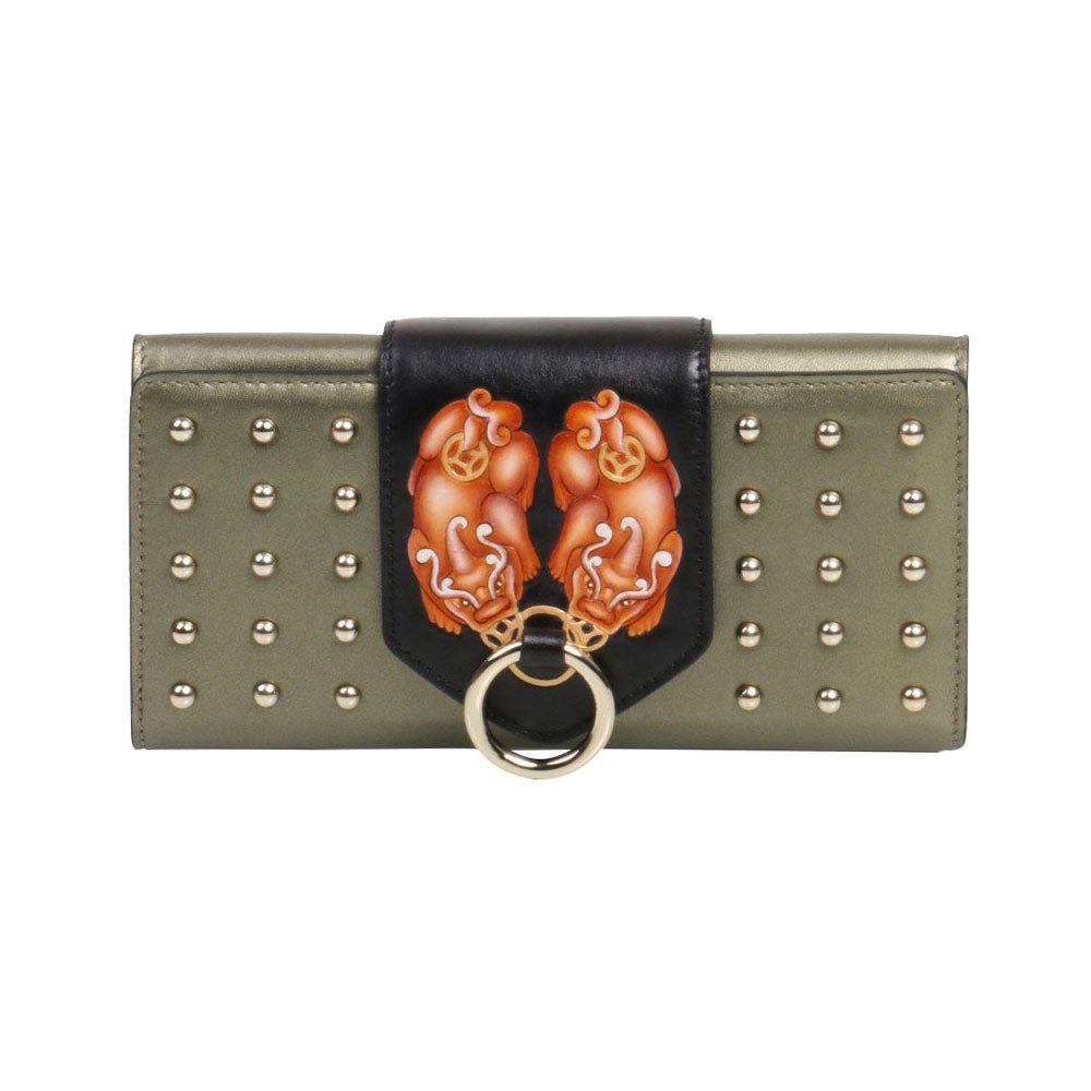 PX (PiXiu) Green Continental Clutch LUNESCAPE