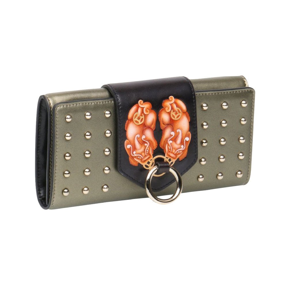 PX (PiXiu) Green Continental Clutch LUNESCAPE