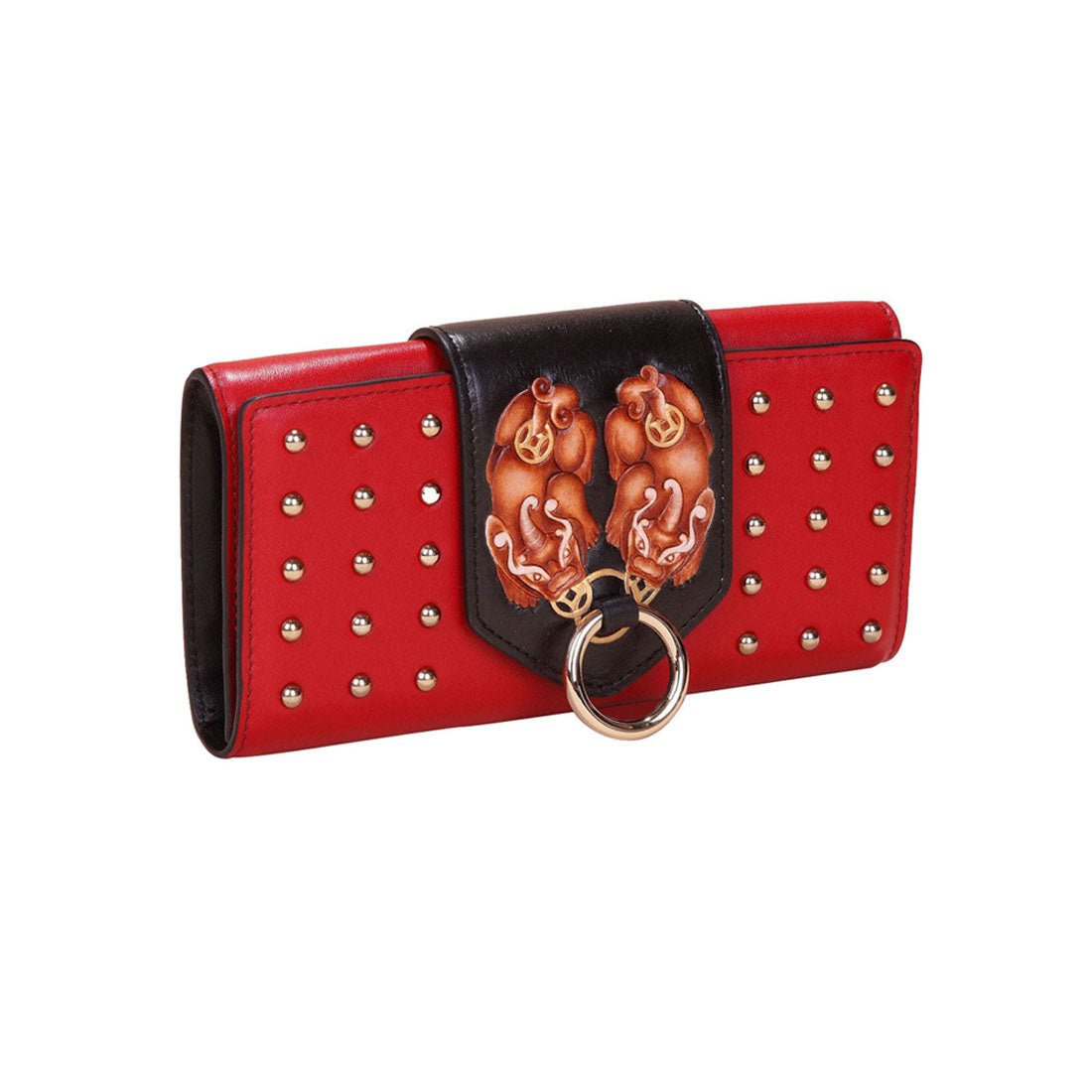 PX (PiXiu) Red Continental Clutch LUNESCAPE