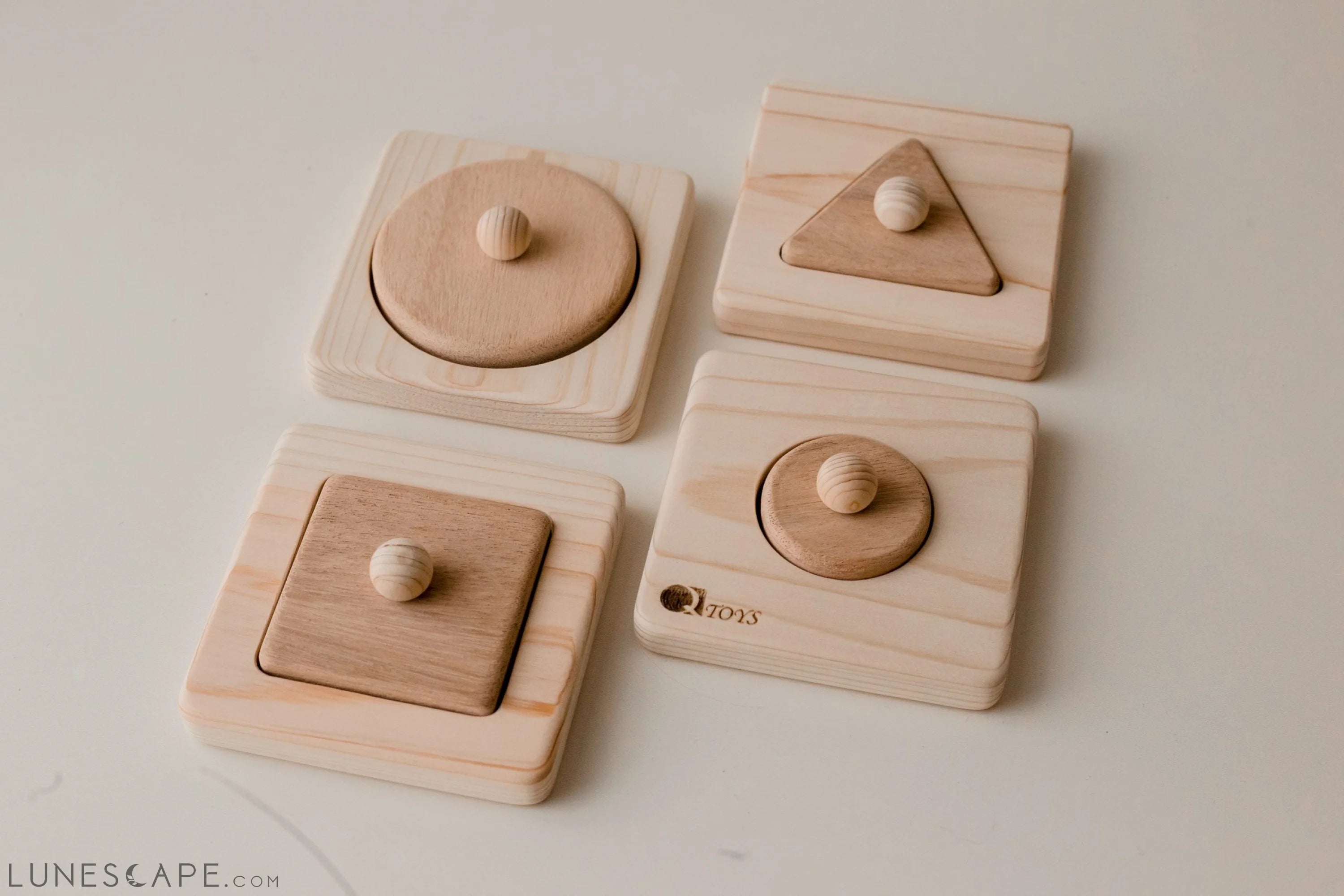 QToys Australia Single Shape Puzzle set of 4 LUNESCAPE