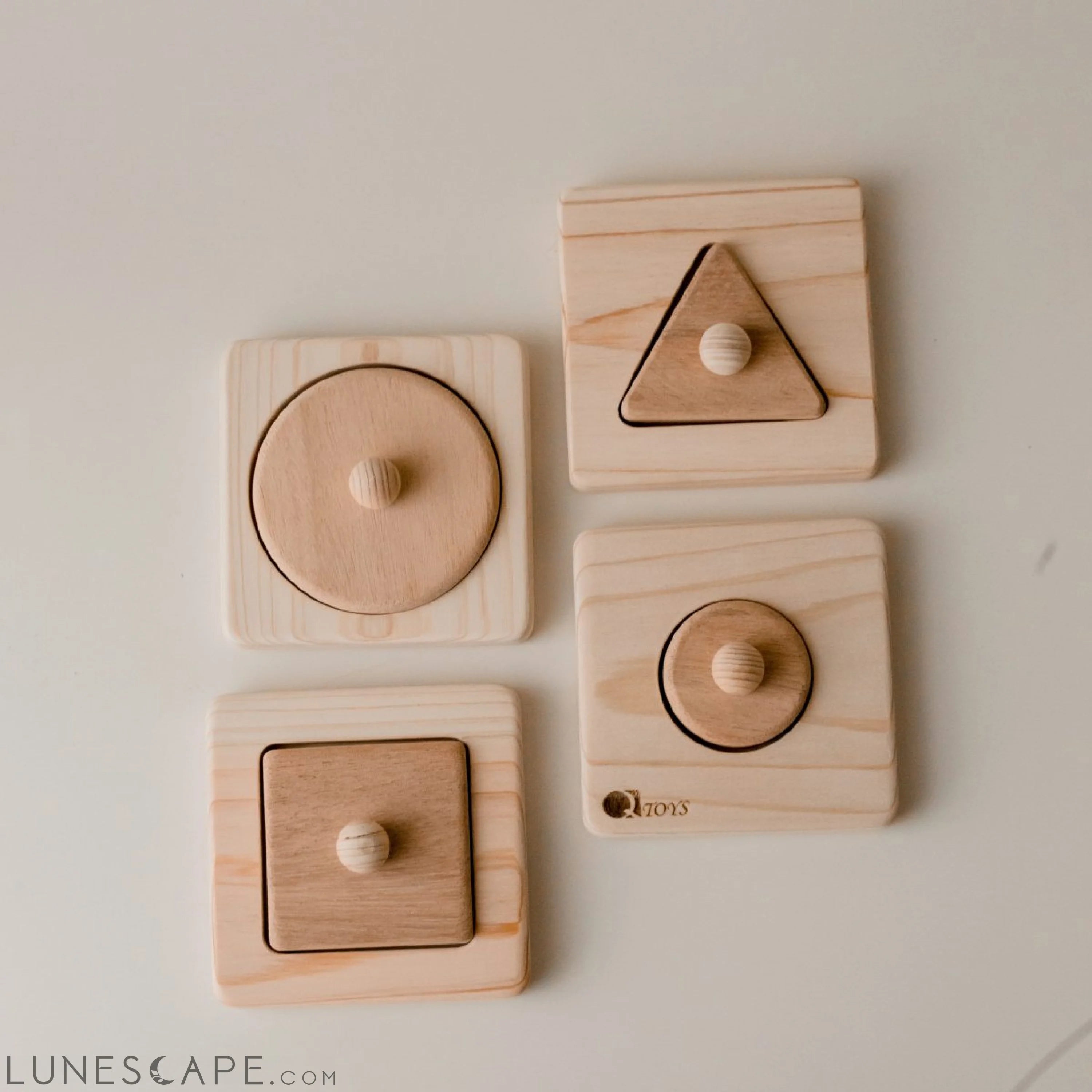 QToys Australia Single Shape Puzzle set of 4 LUNESCAPE