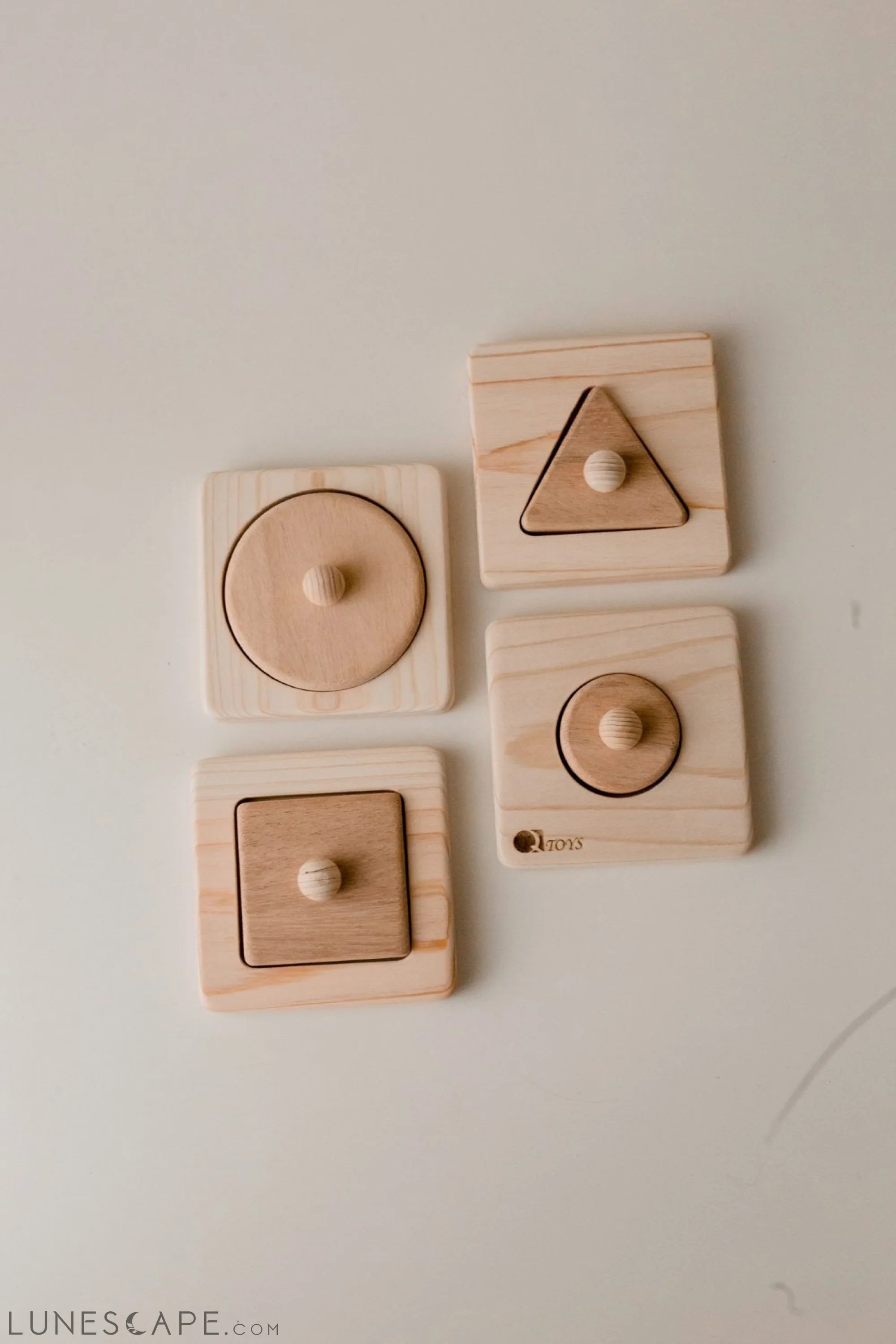 QToys Australia Single Shape Puzzle set of 4 LUNESCAPE