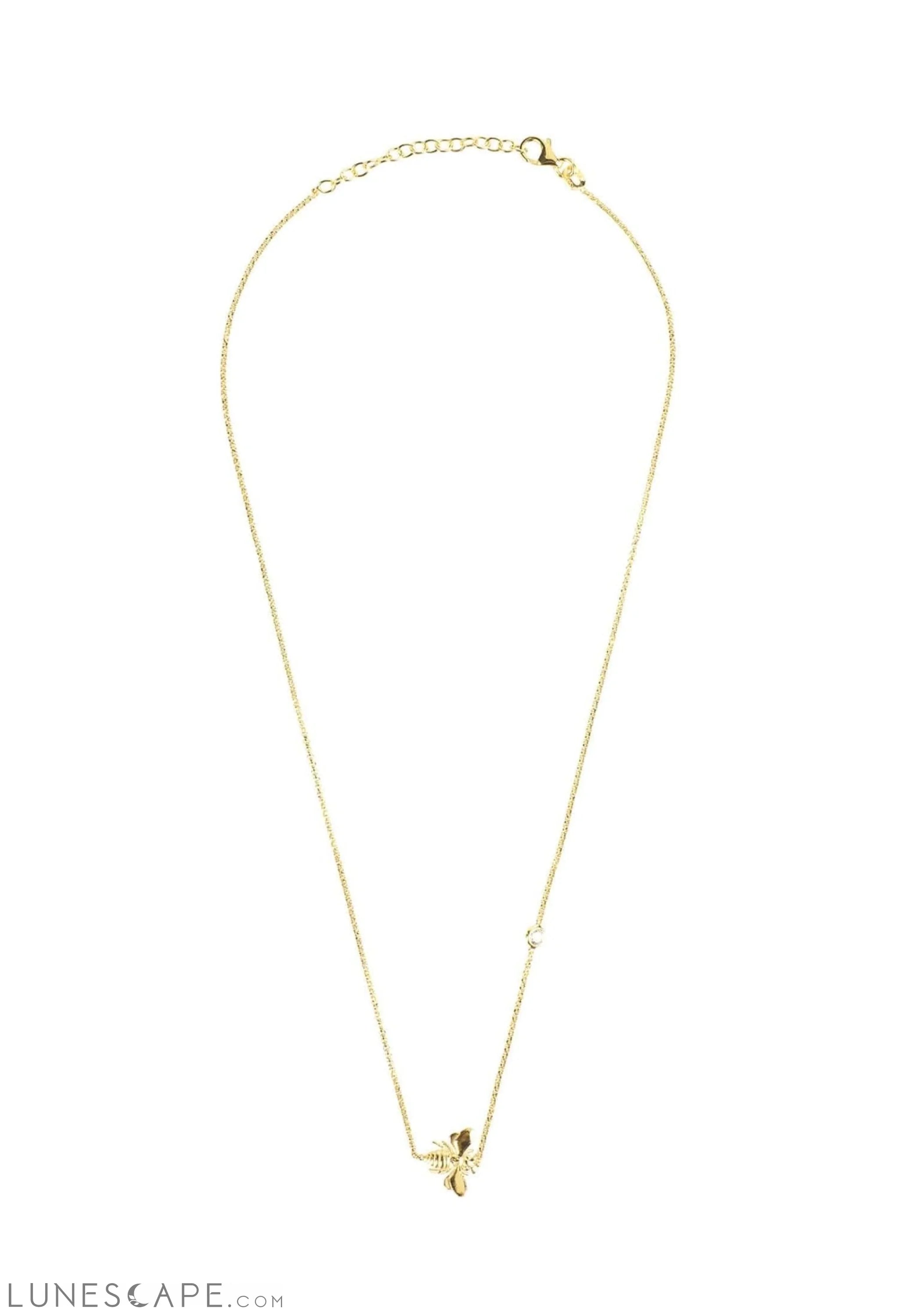 Queen Bee Necklace Gold LUNESCAPE