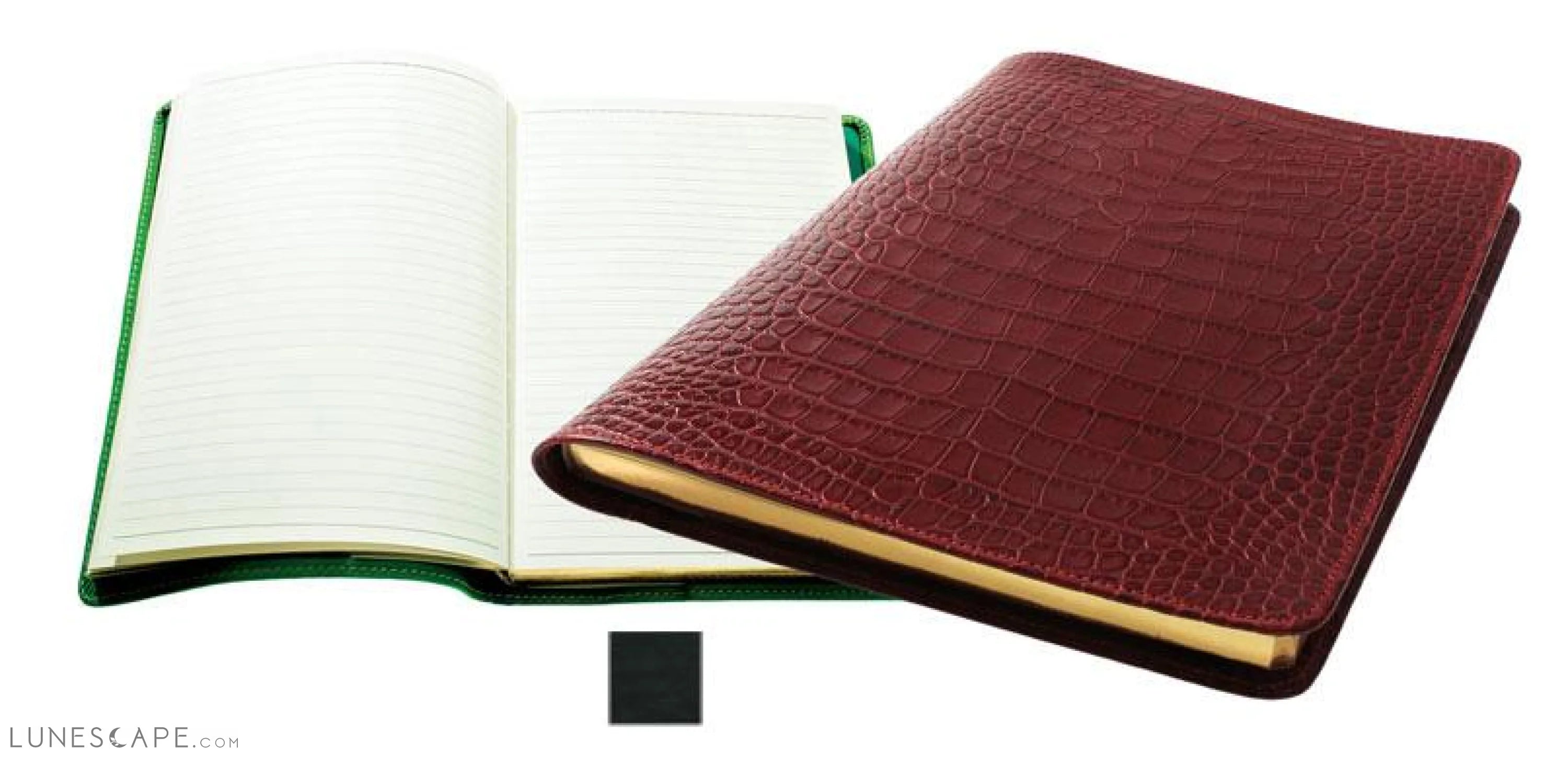 Raika Desk Lined Journal - Black 7.5in. x 10in. LUNESCAPE