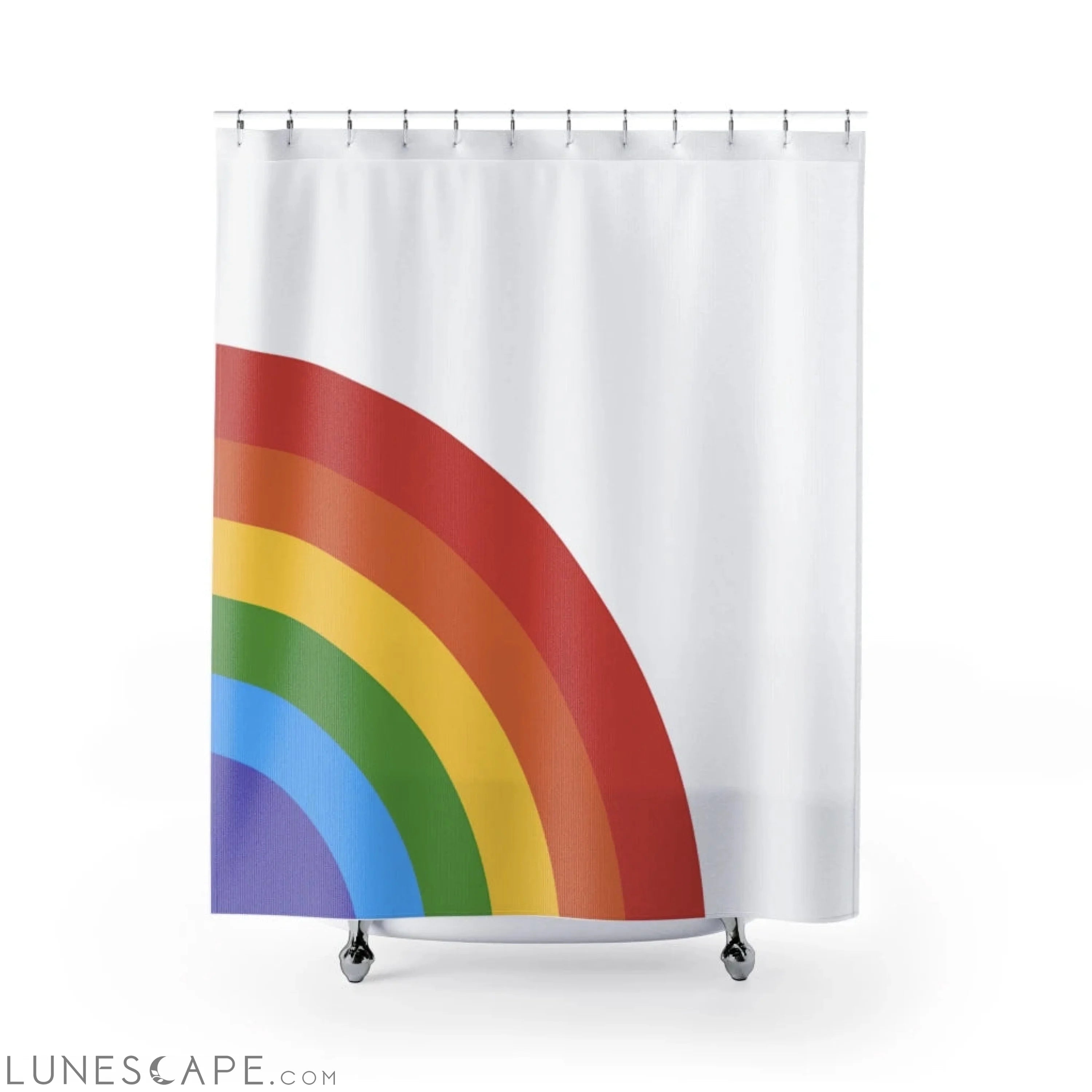 Rainbow Shower Curtains Home Decor LUNESCAPE