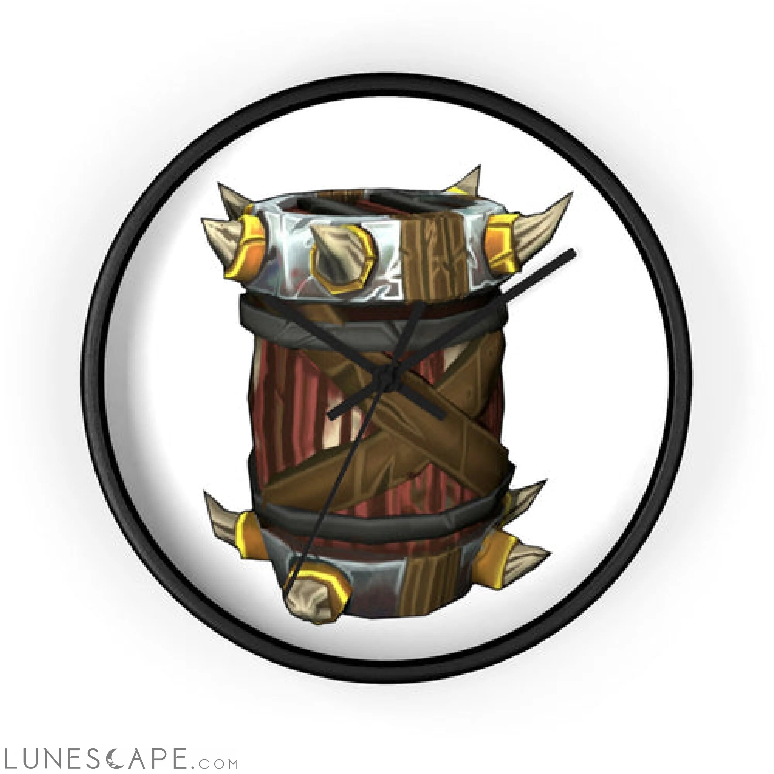 Raptor Barrel Wall clock LUNESCAPE