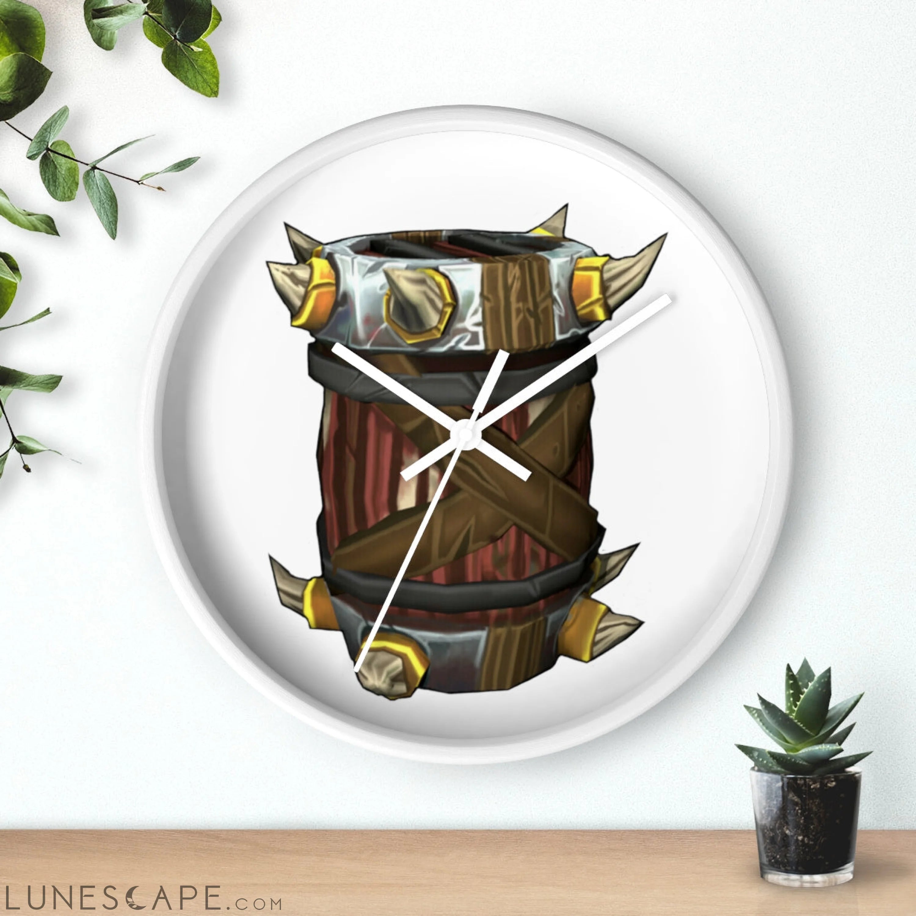 Raptor Barrel Wall clock LUNESCAPE