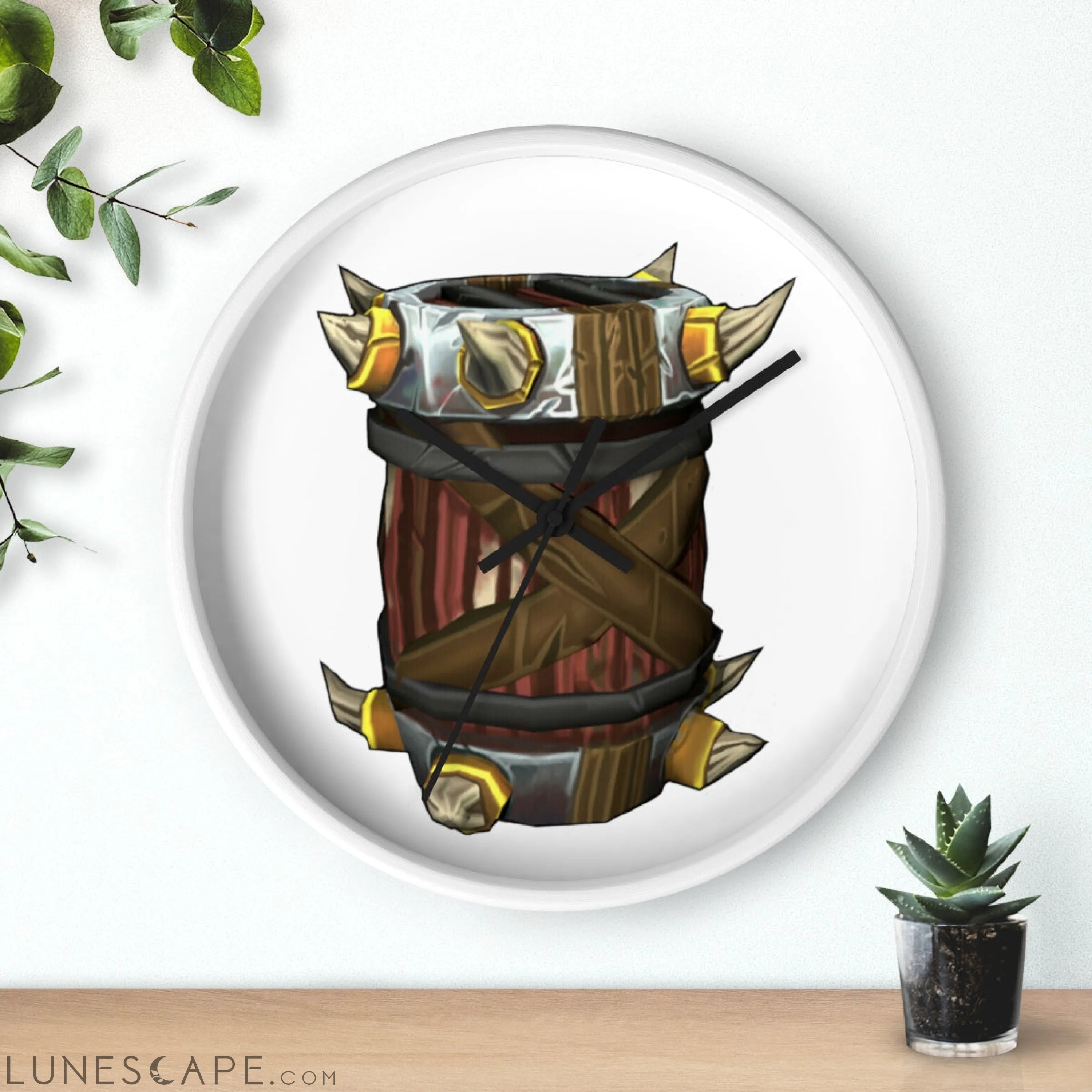 Raptor Barrel Wall clock LUNESCAPE