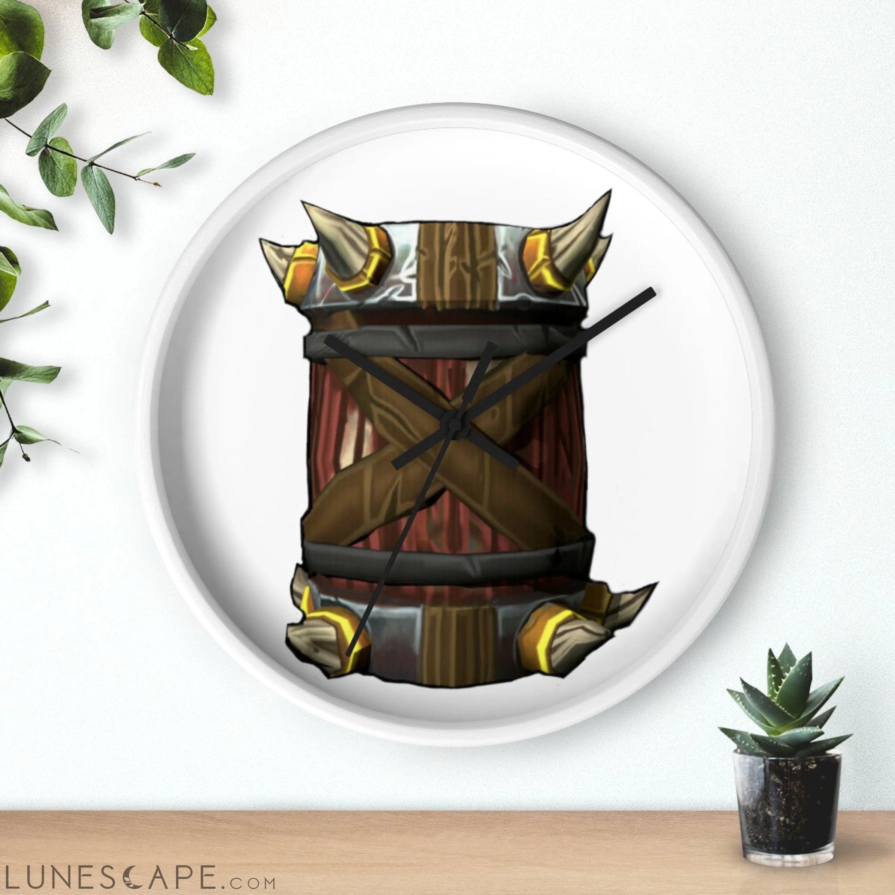 Raptor Barrel Wall clock LUNESCAPE