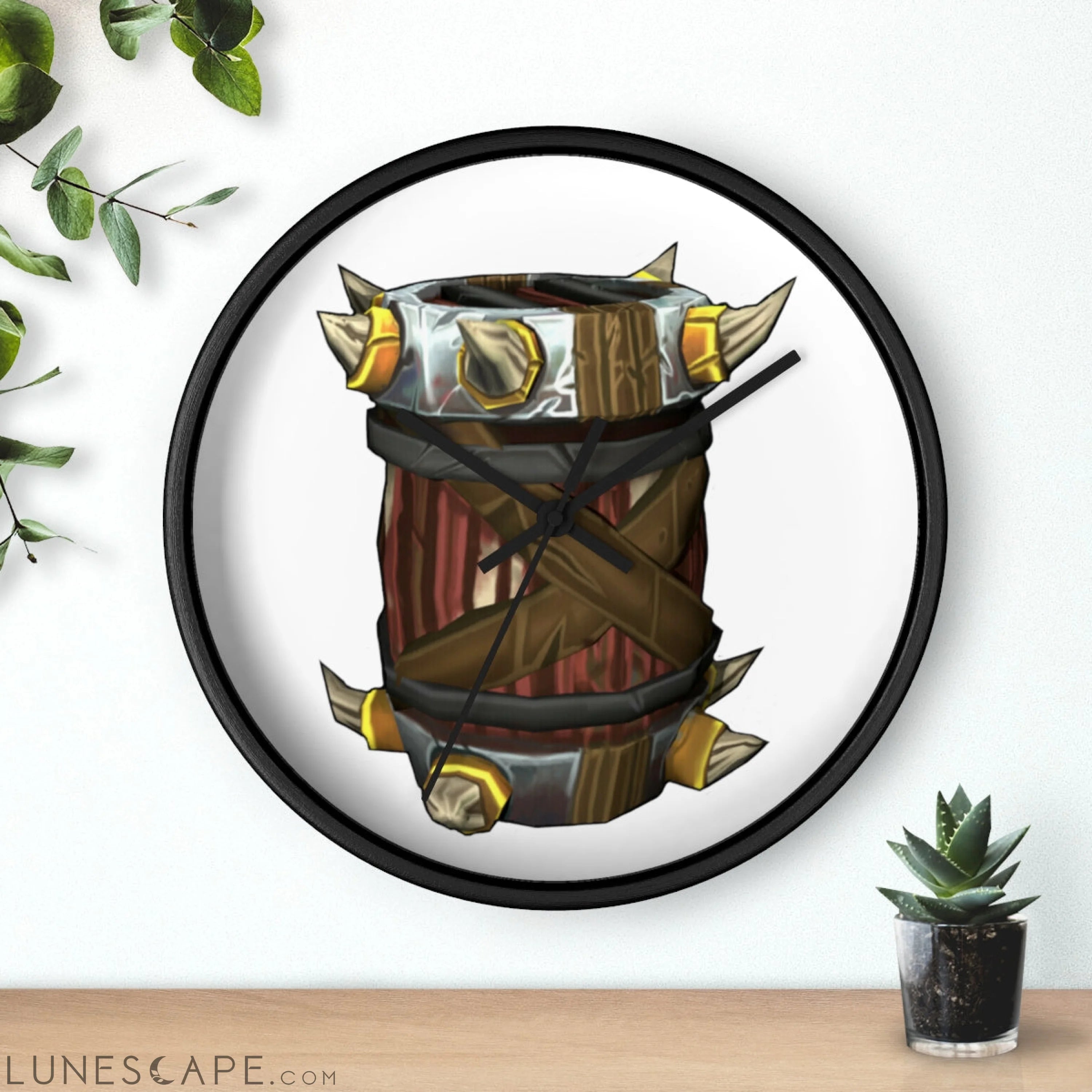 Raptor Barrel Wall clock LUNESCAPE