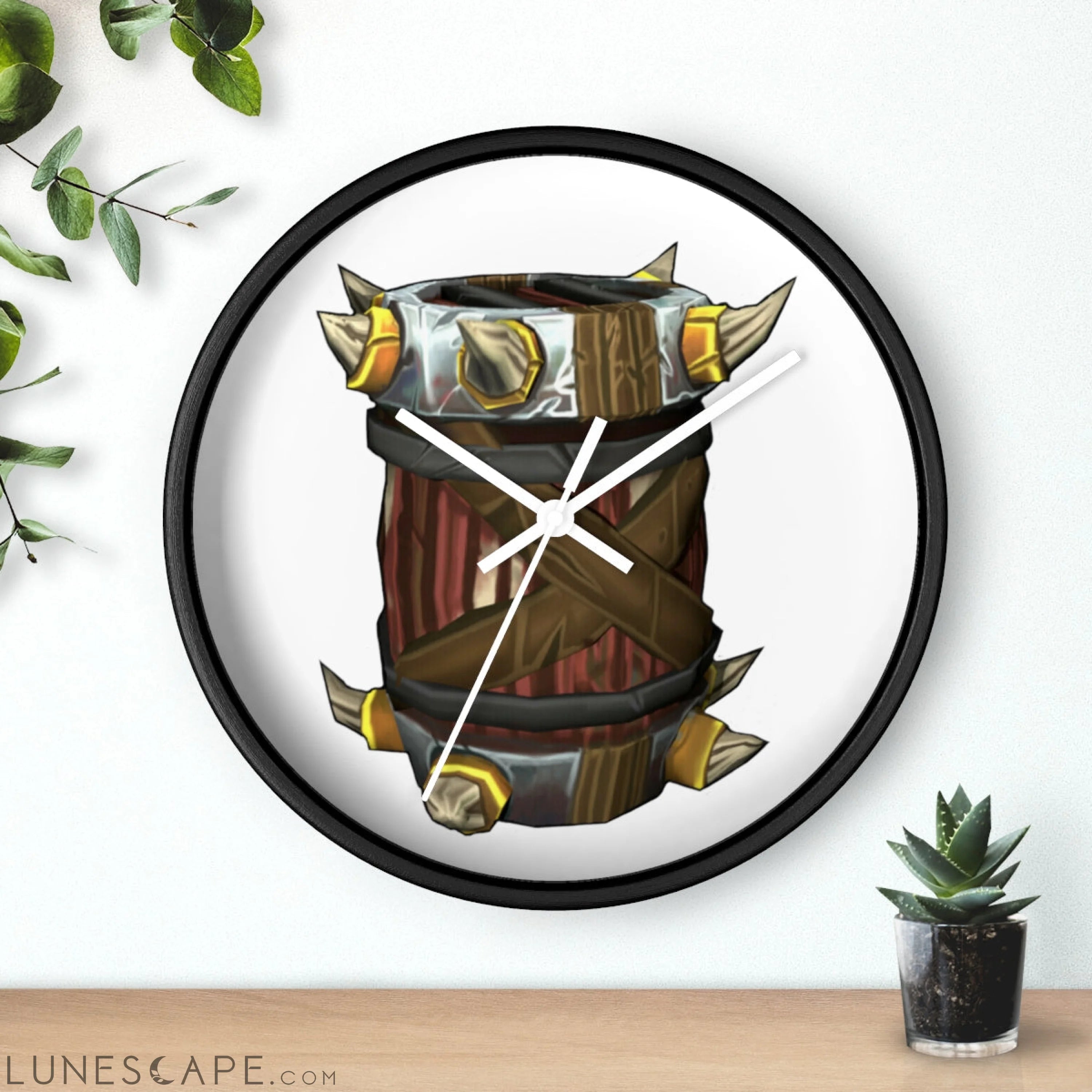 Raptor Barrel Wall clock LUNESCAPE
