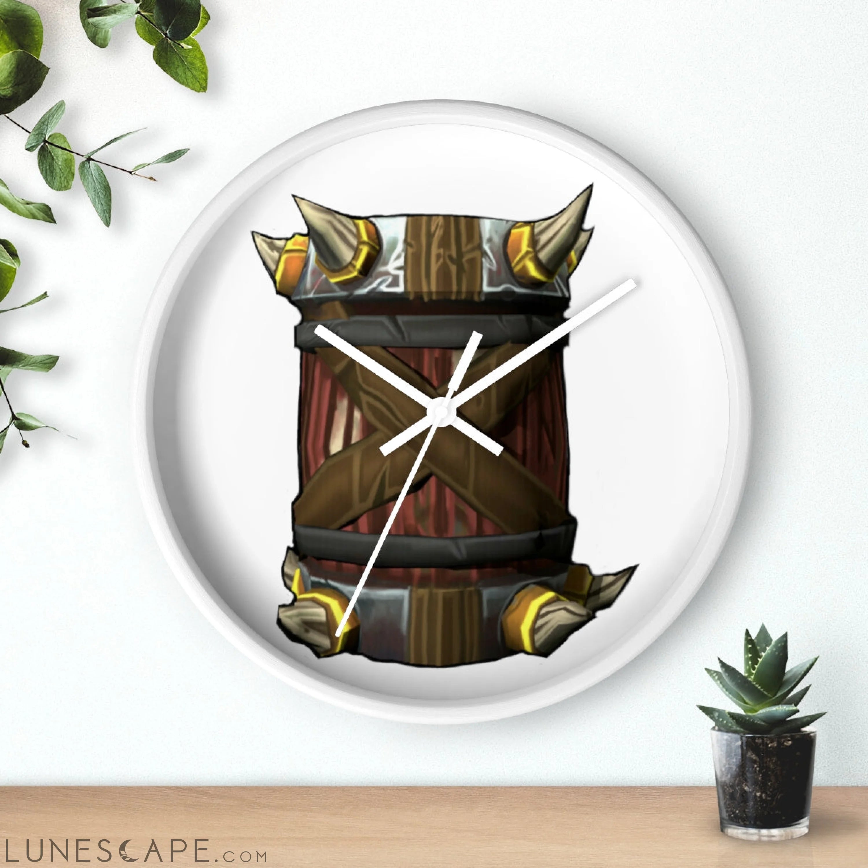 Raptor Barrel Wall clock LUNESCAPE