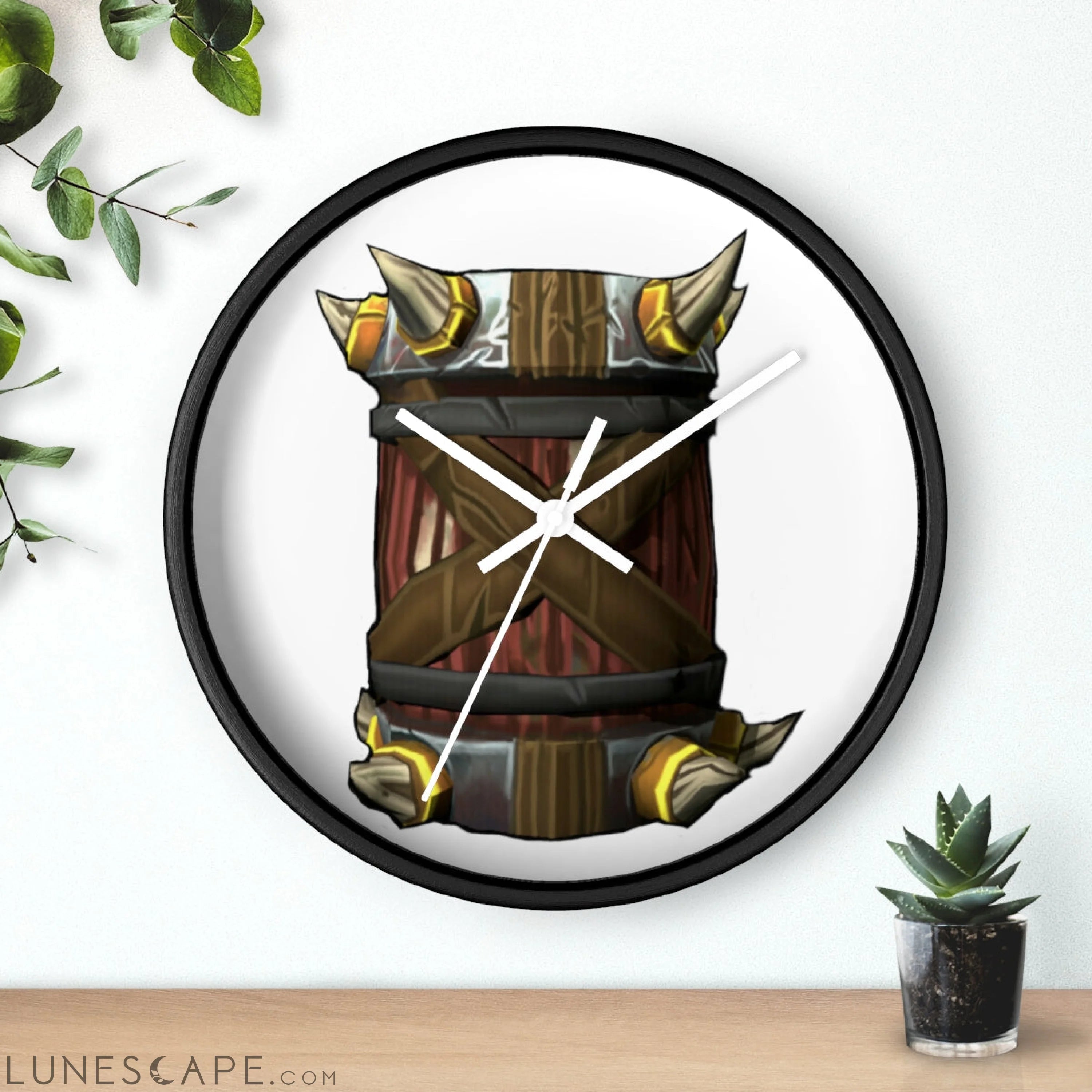Raptor Barrel Wall clock LUNESCAPE