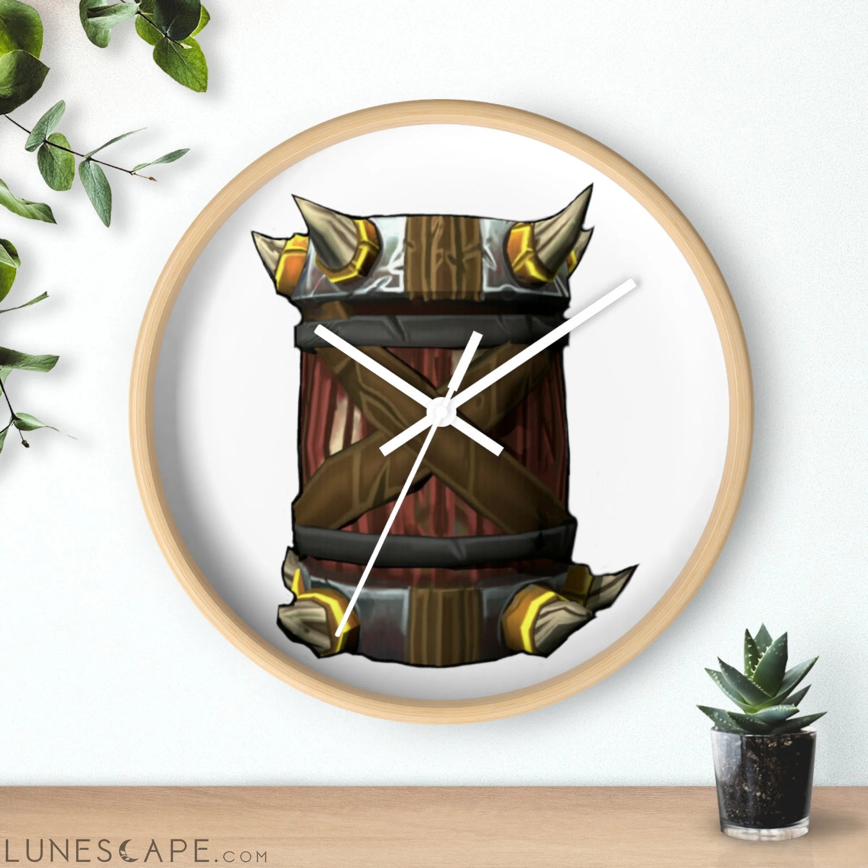 Raptor Barrel Wall clock LUNESCAPE