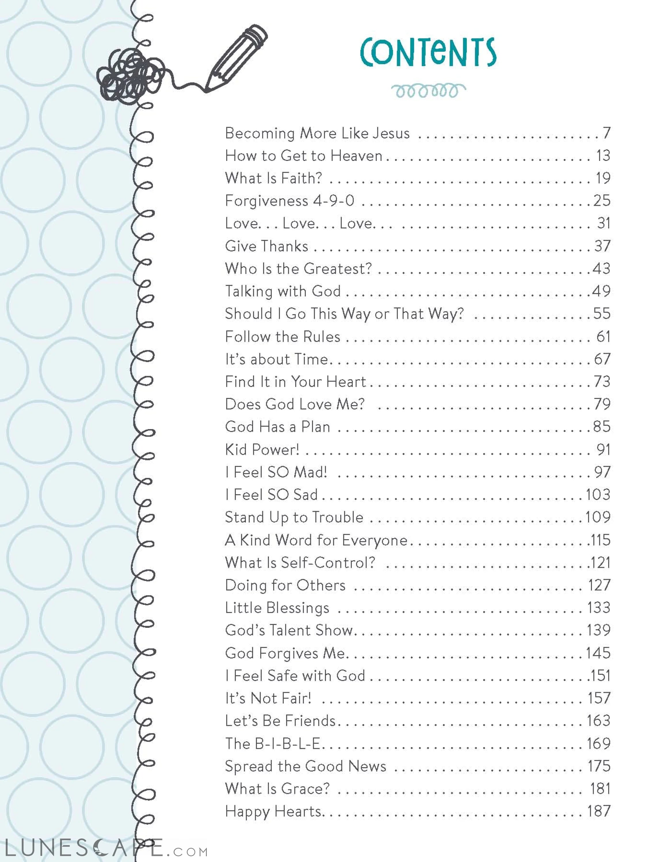 Read It! Pray It! Write It! Draw It! Do It! LUNESCAPE