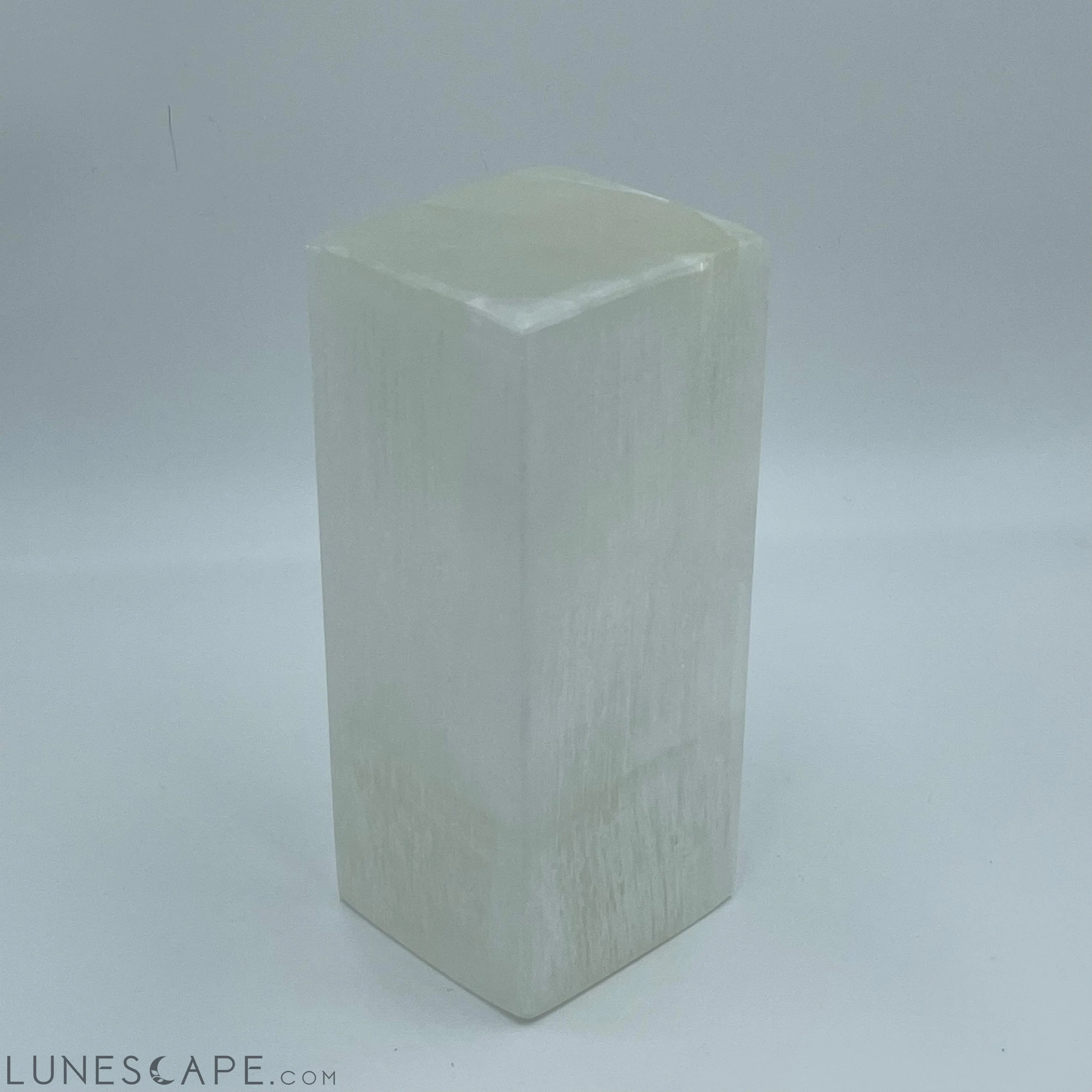 Rectangular Selenite Crystal Lamp Prime LUNESCAPE